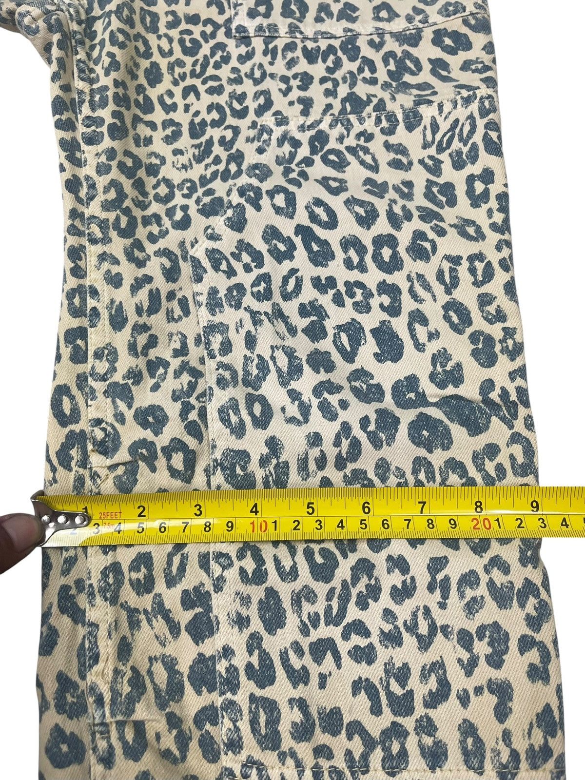 Japanese Brand Vintage Pilcro Jeans Leopard Pattern Fullprint Double Knee Size US 33 - 12 Thumbnail