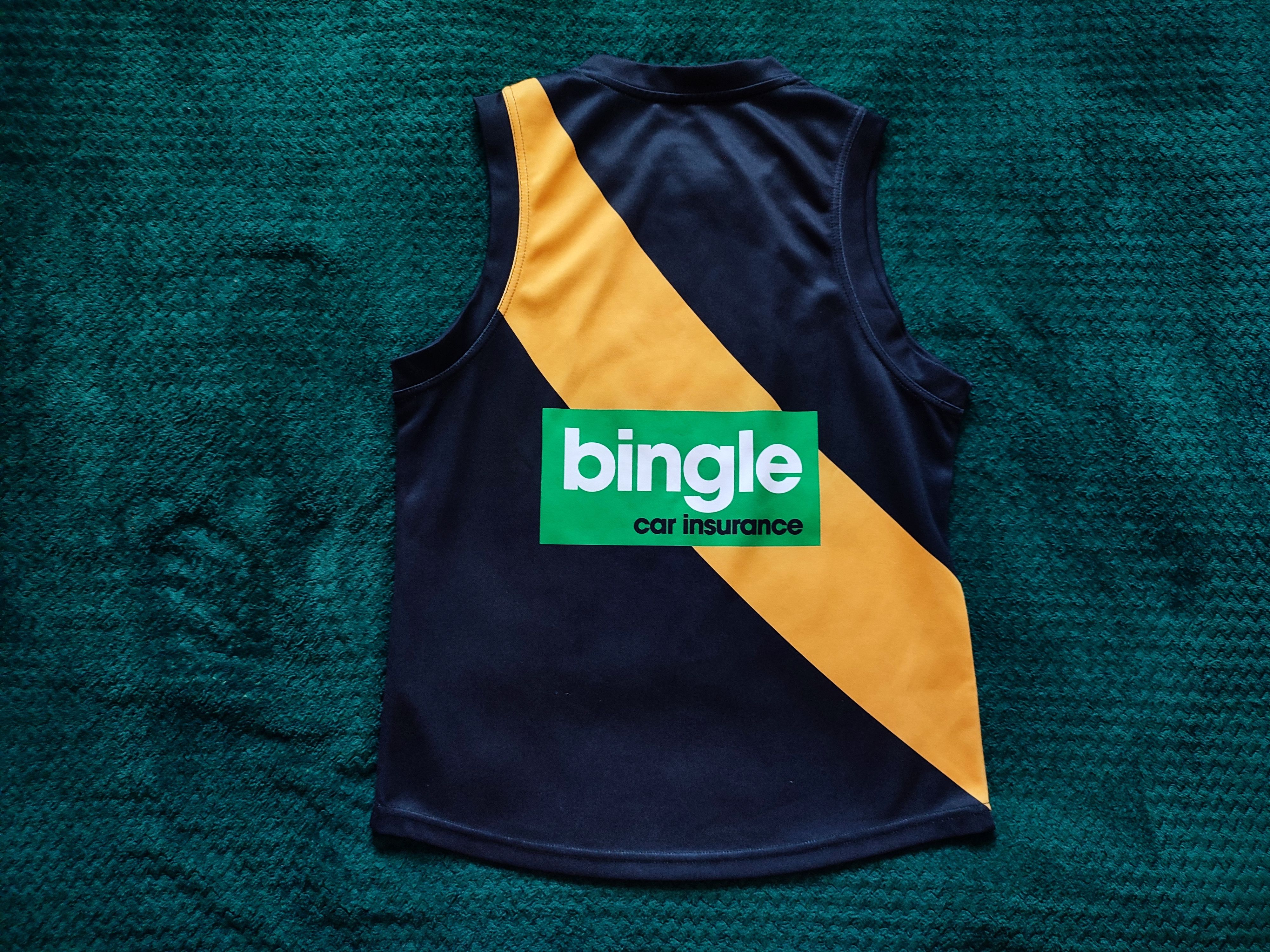 Blk Dnm Richmond Tigers AFL Australian Football BLK Jersey Vest Size US S / EU 44-46 / 1 - 9 Thumbnail