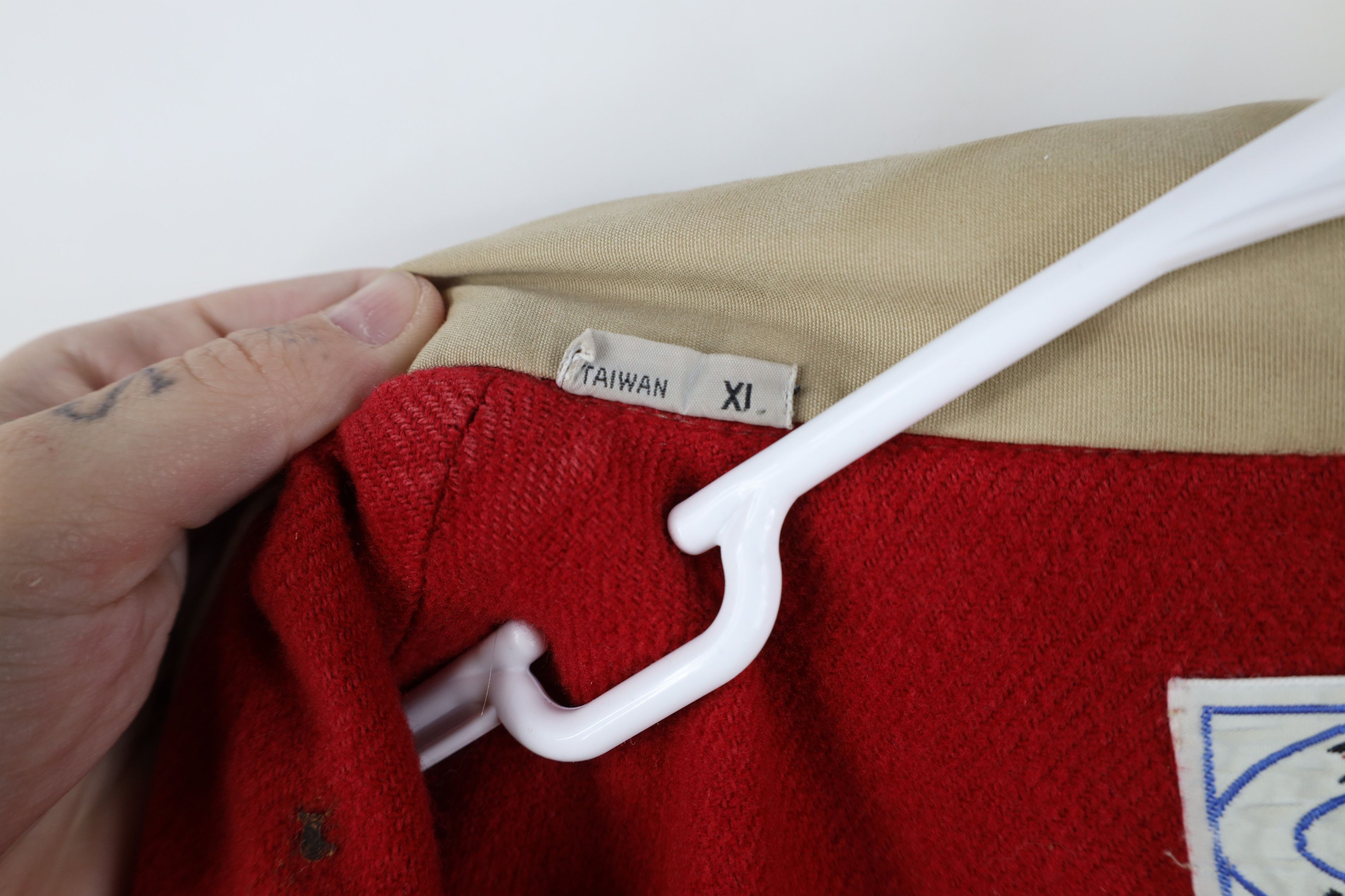 Lacoste Vintage 80s Izod Lacoste Wool Lined Croc Logo Hooded Jacket Size US XL / EU 56 / 4 - 14 Thumbnail