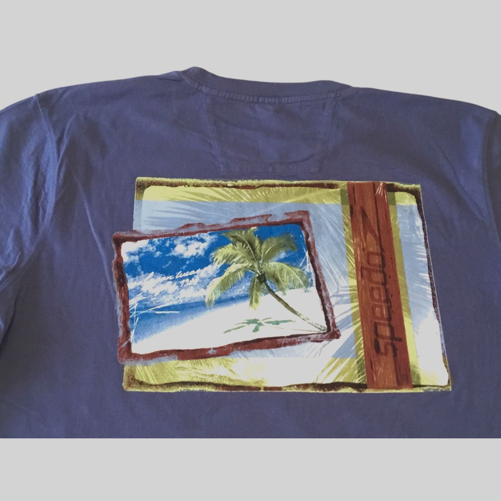 Speedo Speedo T-Shirt XL Blue Cabo San Lucas Aug 1983 Postcard Size US XL / EU 56 / 4 - 5 Thumbnail