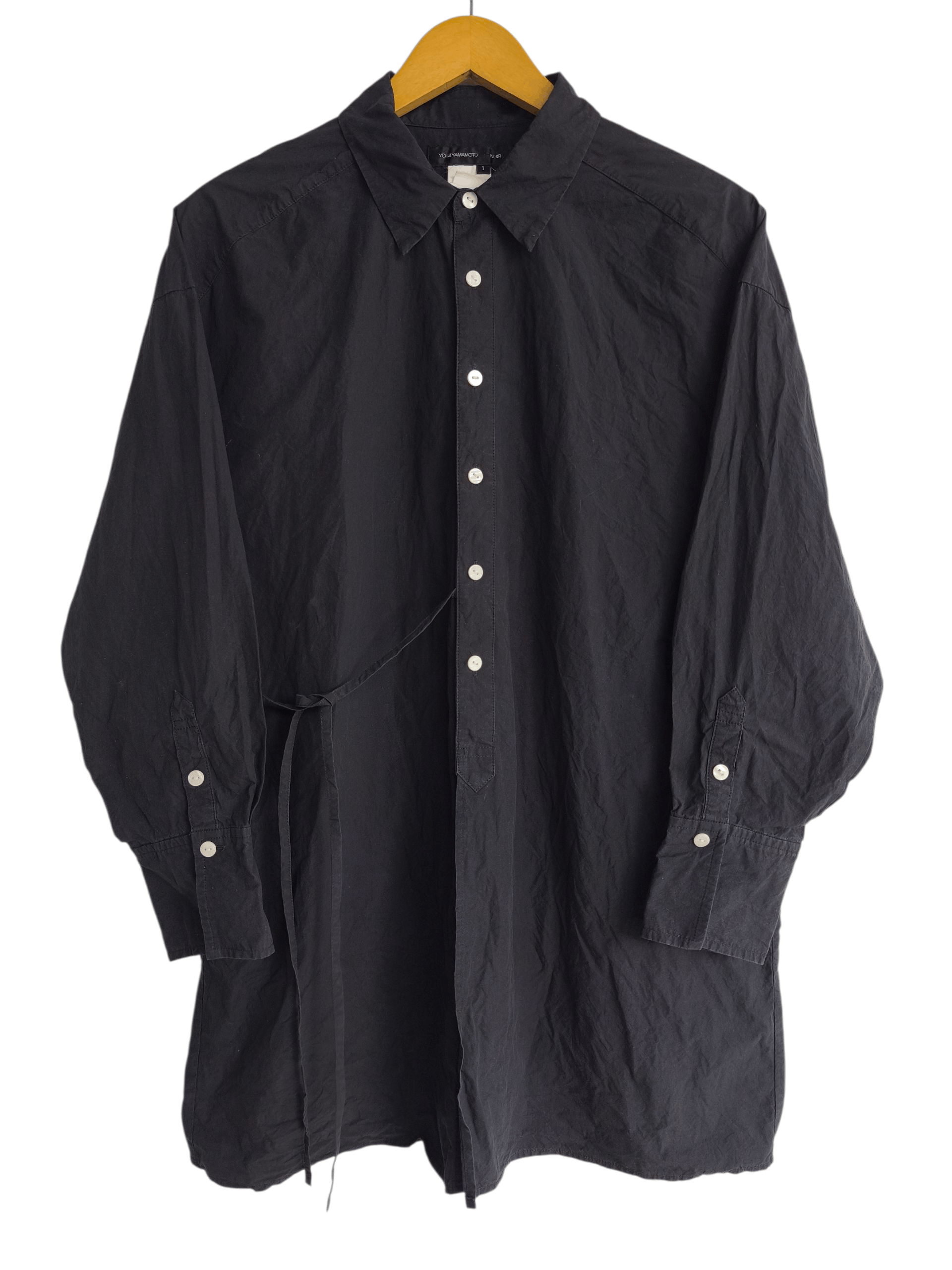 Yohji Yamamoto Yohji Yamamoto Noir shirt Size US XL / EU 56 / 4 - 1 Thumbnail