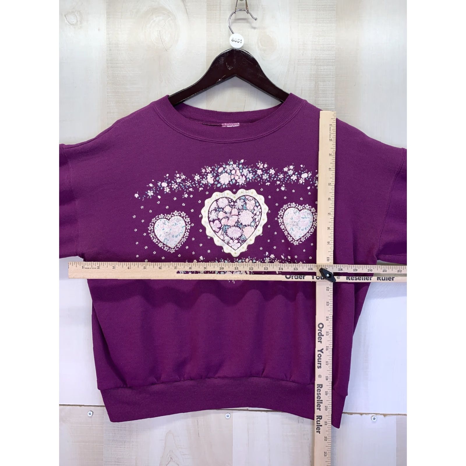 Vintage VINTAGE Gopher Sport Womens Purple Heart Graphic Sweatshirt Womens MP-8651 Size M / US 6-8 / IT 42-44 - 2 Thumbnail