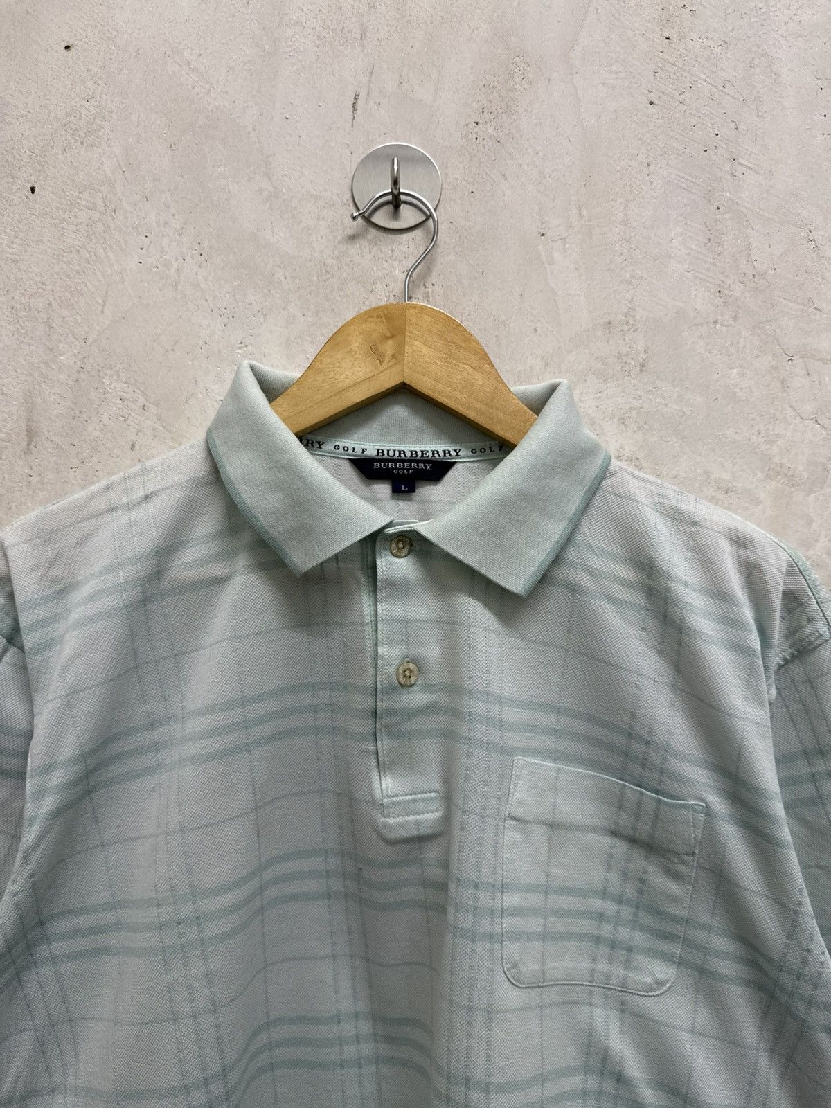 Burberry Vintage Burberry Golf Checkered Polo Shirt Size US L / EU 52-54 / 3 - 2 Thumbnail