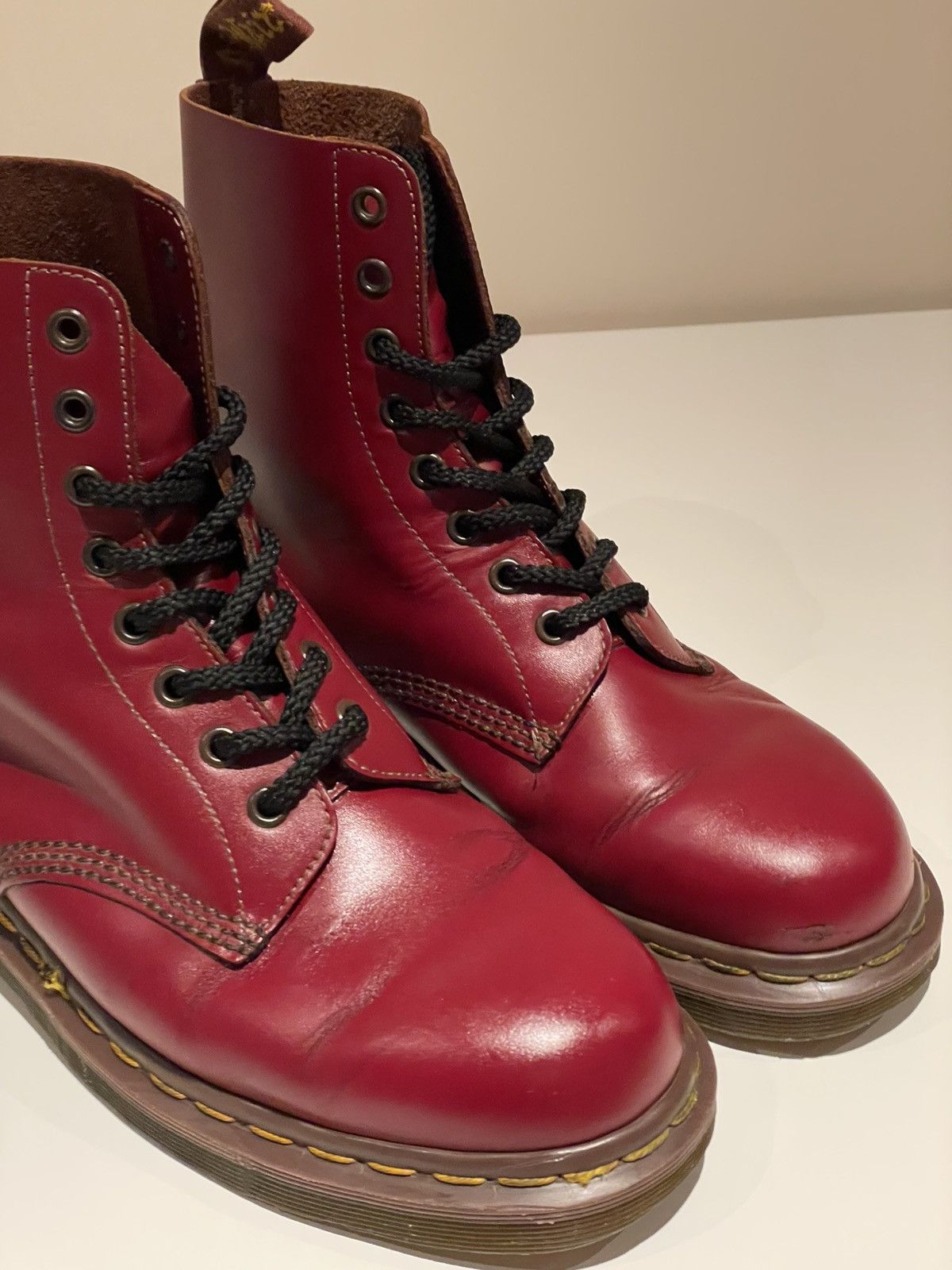 Dr. Martens Dr Martens Red 1460 Made in England Boots Size US 9 / EU 42 - 1 Thumbnail