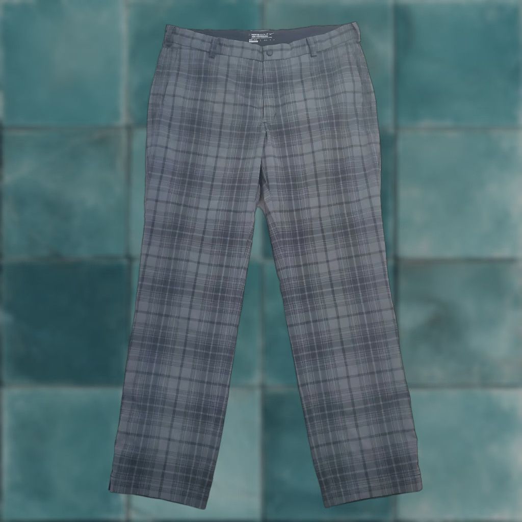 Nike Nike Golf Pants Mens 36x32 Gray Plaid Dri Fit Tour Performance Preppy 37X31 Pants Mens Gray Plaid Dri Fit Tour Performance Nike Golf Tour Preppy 90s? Size US 36 / EU 52 - 1 Thumbnail