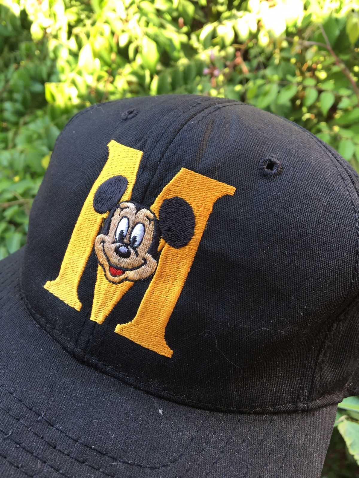 Mickey Mouse × Vintage VTG Mickey Mouse Hat Black Size ONE SIZE - 5 Thumbnail