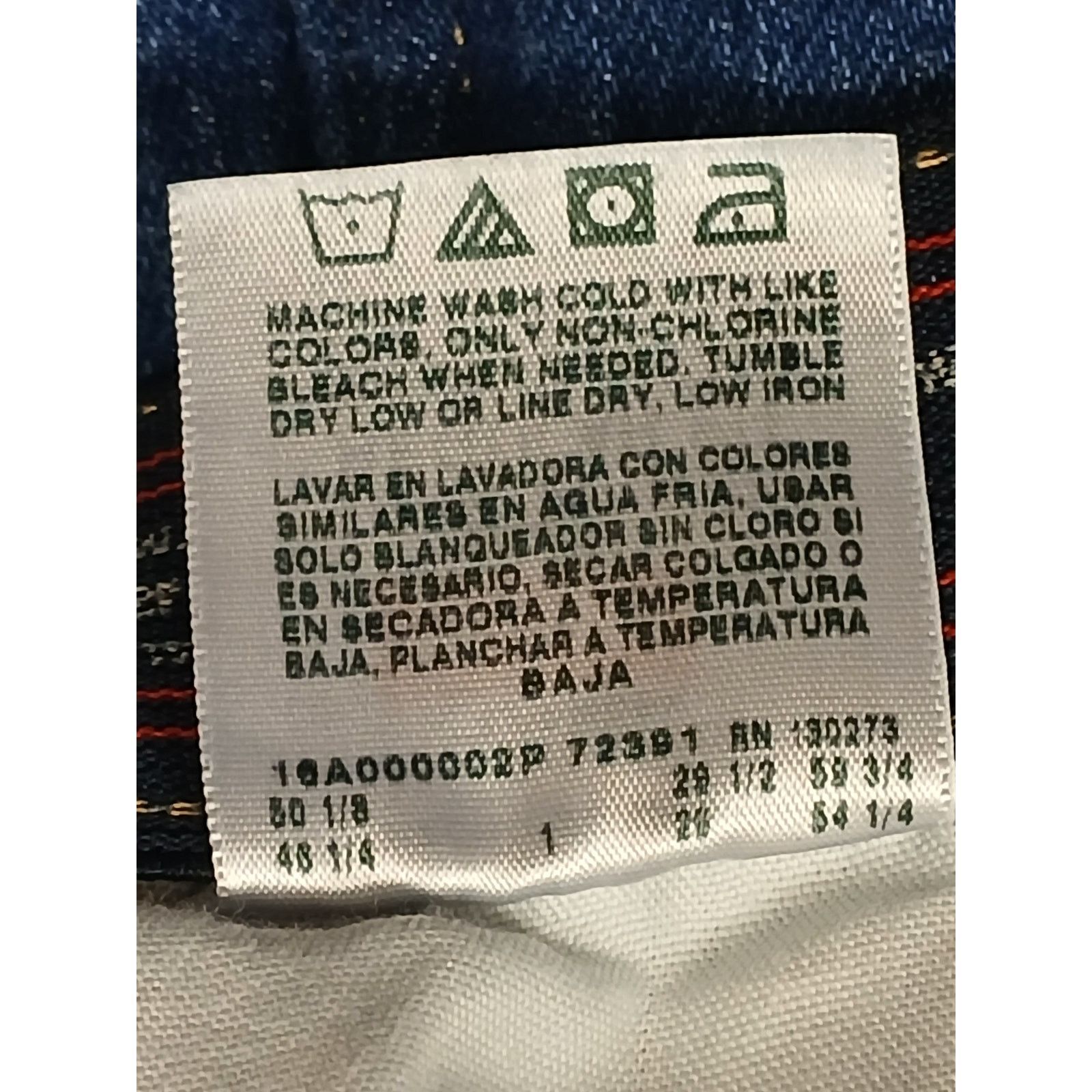 Wrangler Wrangler (46x29) Straight Stretch Waist Blue Denim Jeans Size US 30 / EU 46 - 9 Thumbnail