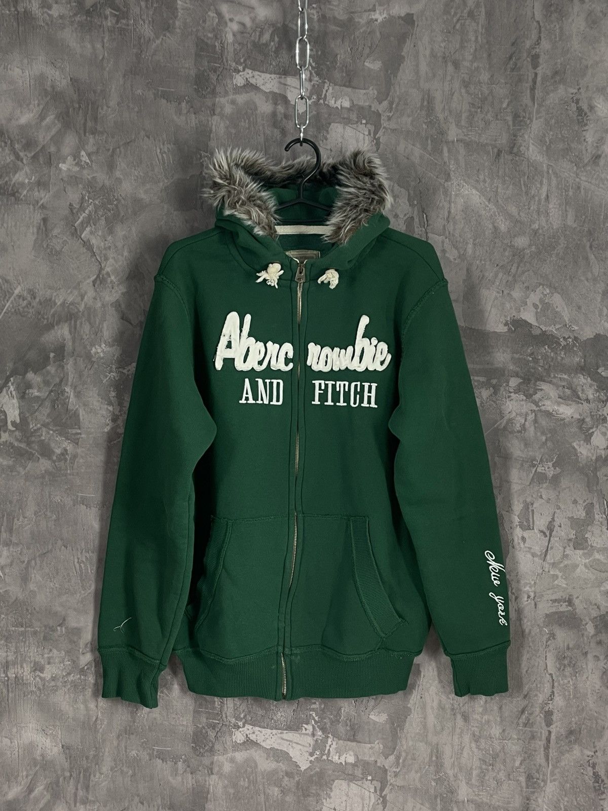 Abercrombie & Fitch × Le Grande Bleu (L.G.B.) ABERCROMBIE FAUX FUR ZIPPER HOODIE JAPANESE I6W9 LGB STYLE Size XXL / US 16-18 / IT 52-54 - 1 Thumbnail
