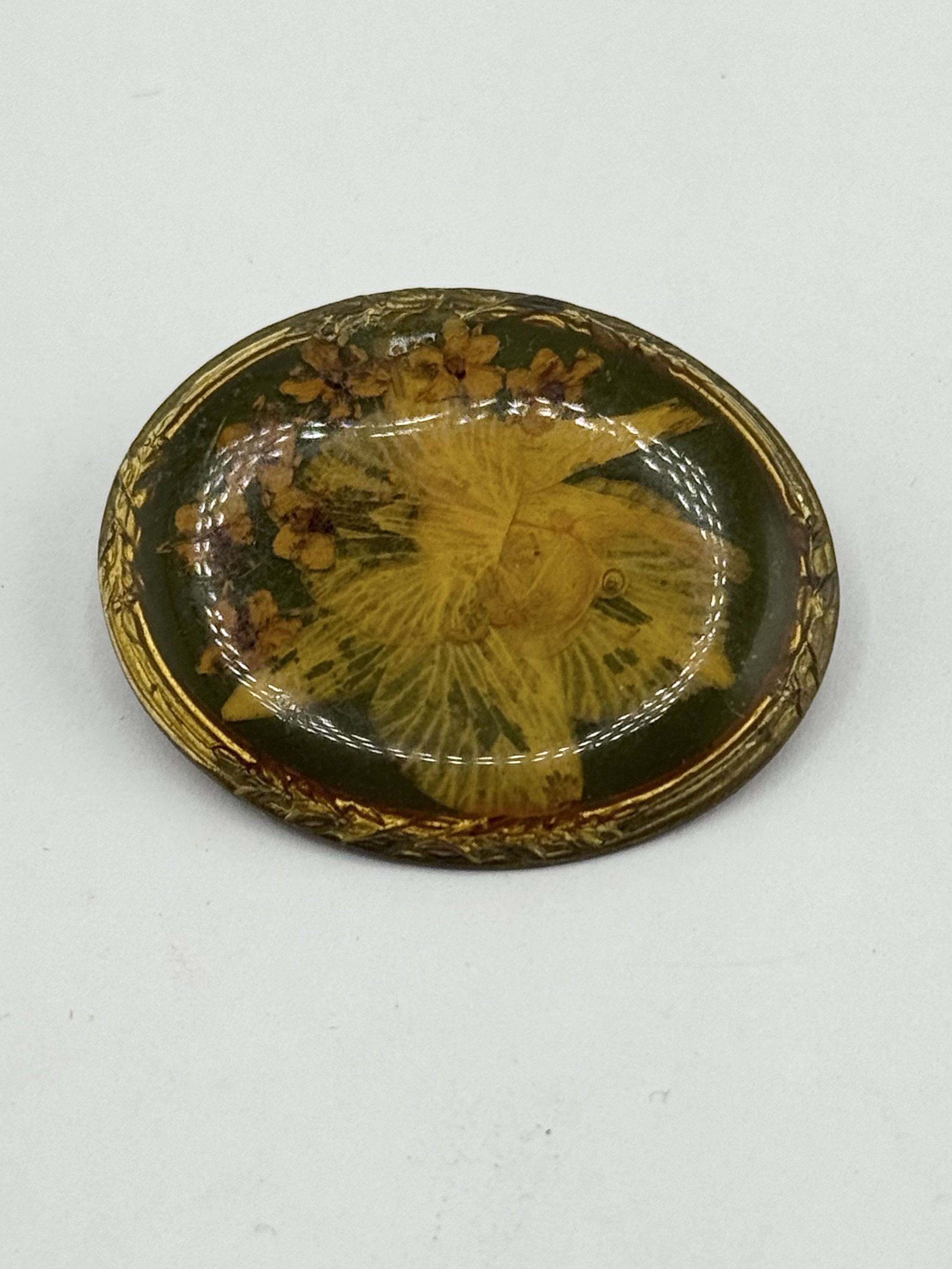 Vintage Vintage hand pressed flower brooch pin Size ONE SIZE - 3 Thumbnail