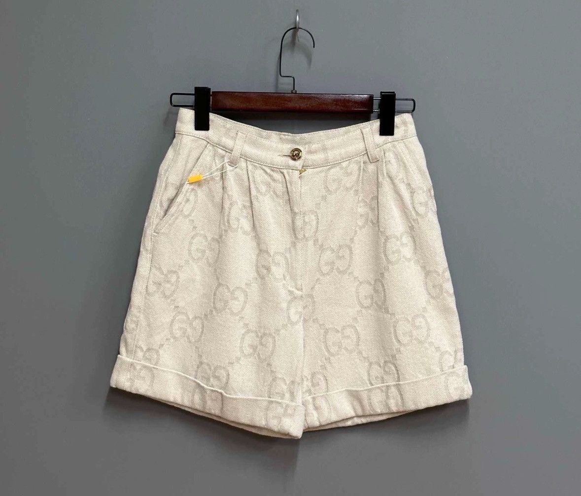 Gucci Gucci full-print denim shorts 2501-Nextarrow Size US 26 / EU 42 - 1 Thumbnail