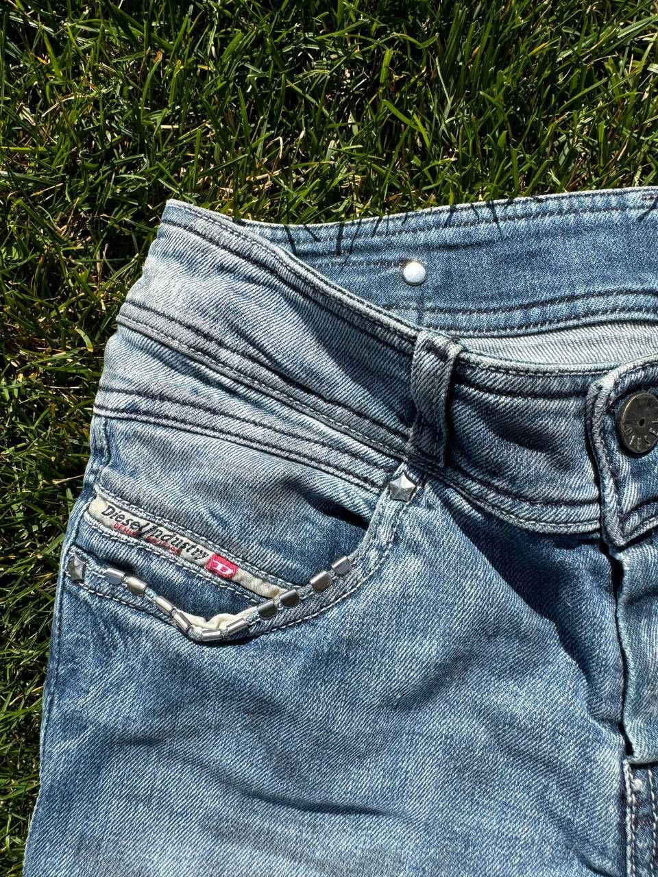 Diesel × Vintage Vintage Y2K Archive Diesel Blue Faded Distressed Jeans Size 25" / US 0 / IT 36 - 5 Thumbnail