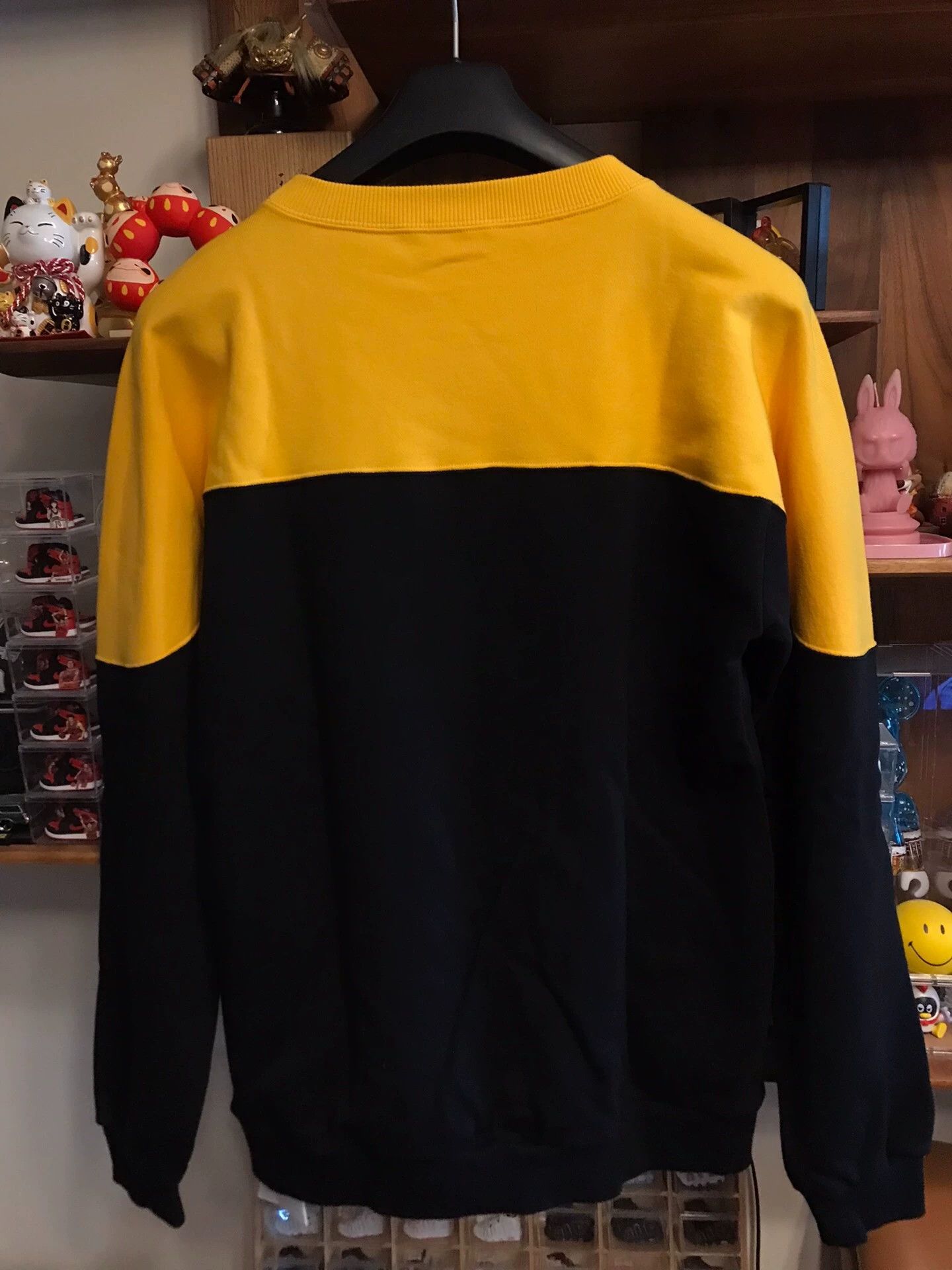 Celine Celine M black yellow colorblock logo unisex sweatshirt Size US M / EU 48-50 / 2 - 2 Thumbnail