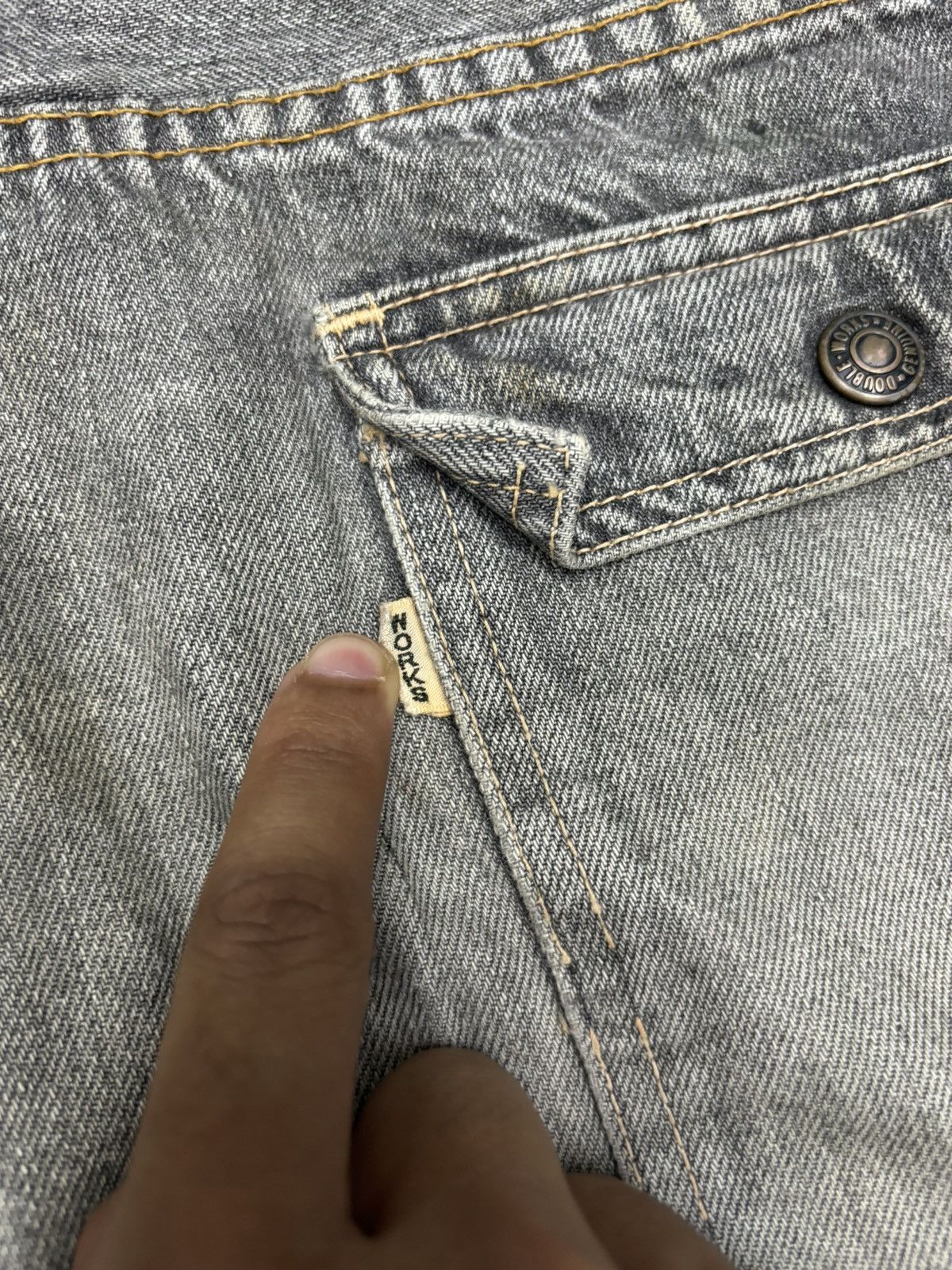 Sugar Cane 💥Vintage Double Works Warehouse Rusty Jeans Union Made Size US 32 / EU 48 - 13 Thumbnail