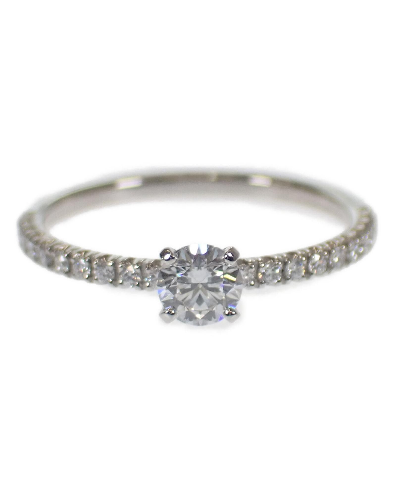 image of Cartier Sa Condition Silver Solitaire Ring, Women's