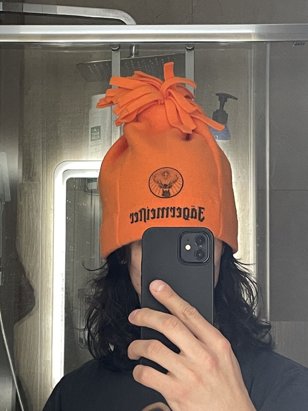 Jagermeister × Vintage Jagermeister Orange and Black Beanie Toque Hat Size ONE SIZE - 2 Thumbnail