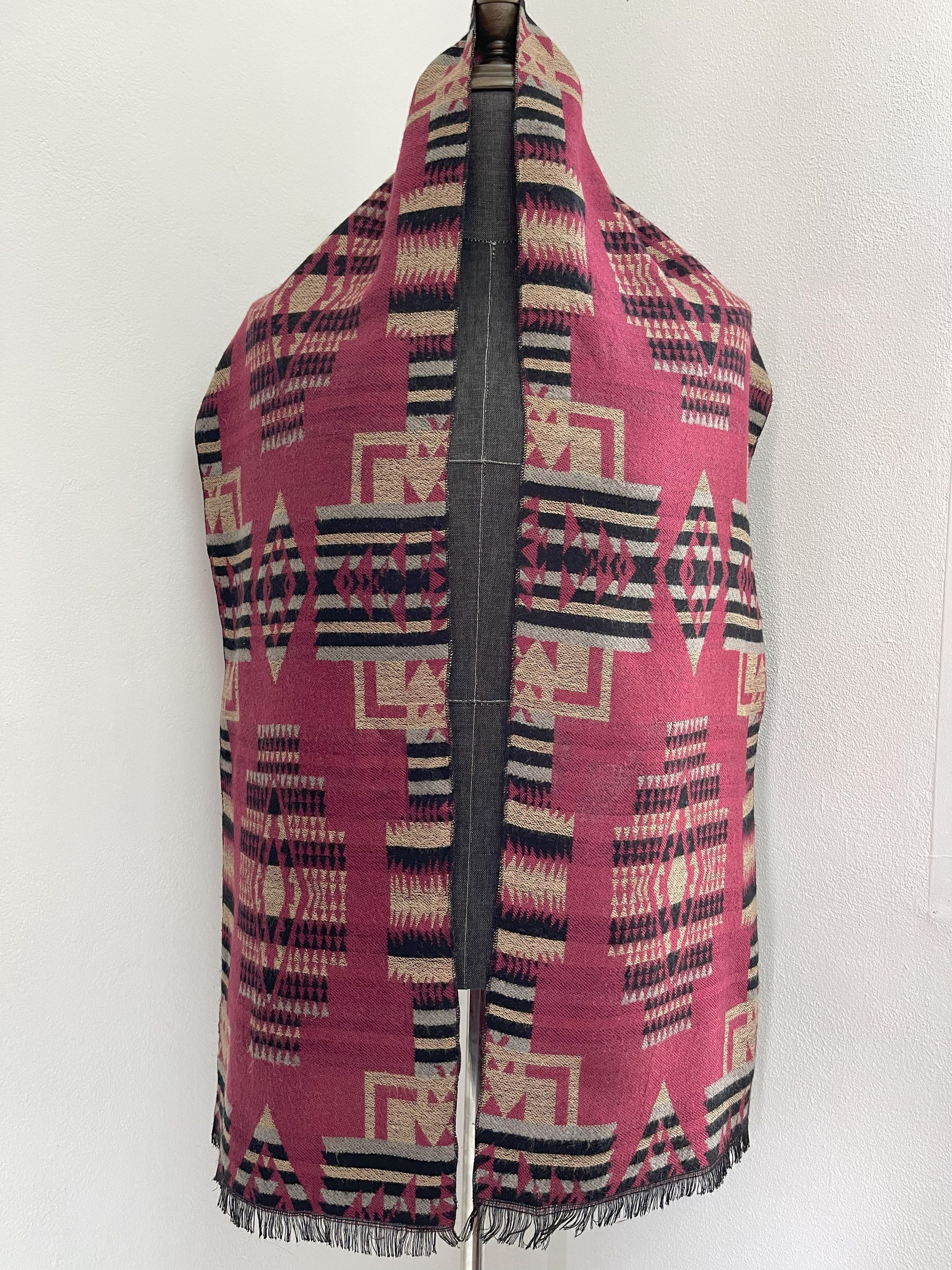 Vintage Vintage Navajo Design Scarf / Muffler - 6098 Size ONE SIZE - 2 Thumbnail