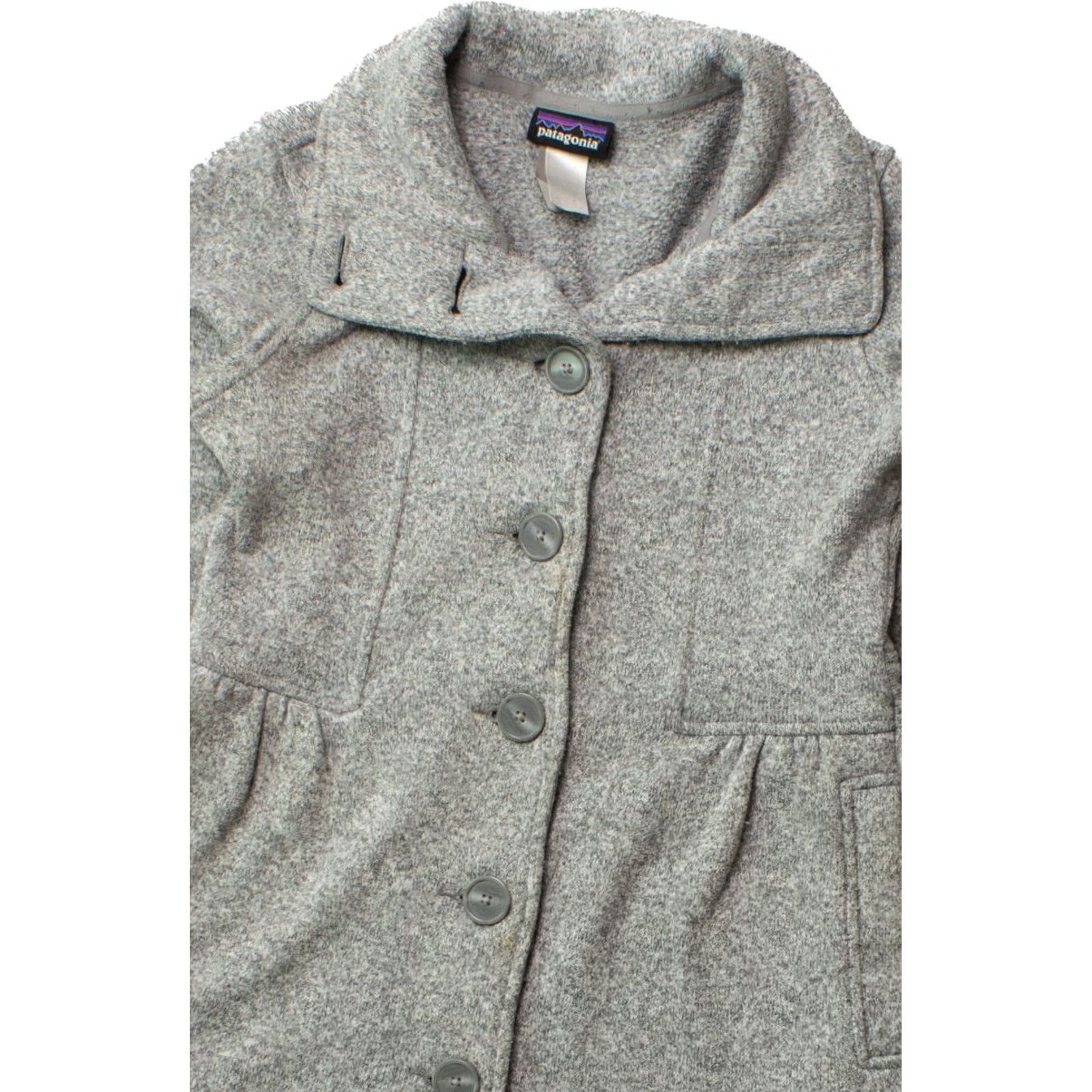 Patagonia VINTAGE Patagonia Coat Shirt Womens Small Gray 2000s Button-Up Winter Jacket Size S / US 4 / IT 40 - 2 Thumbnail