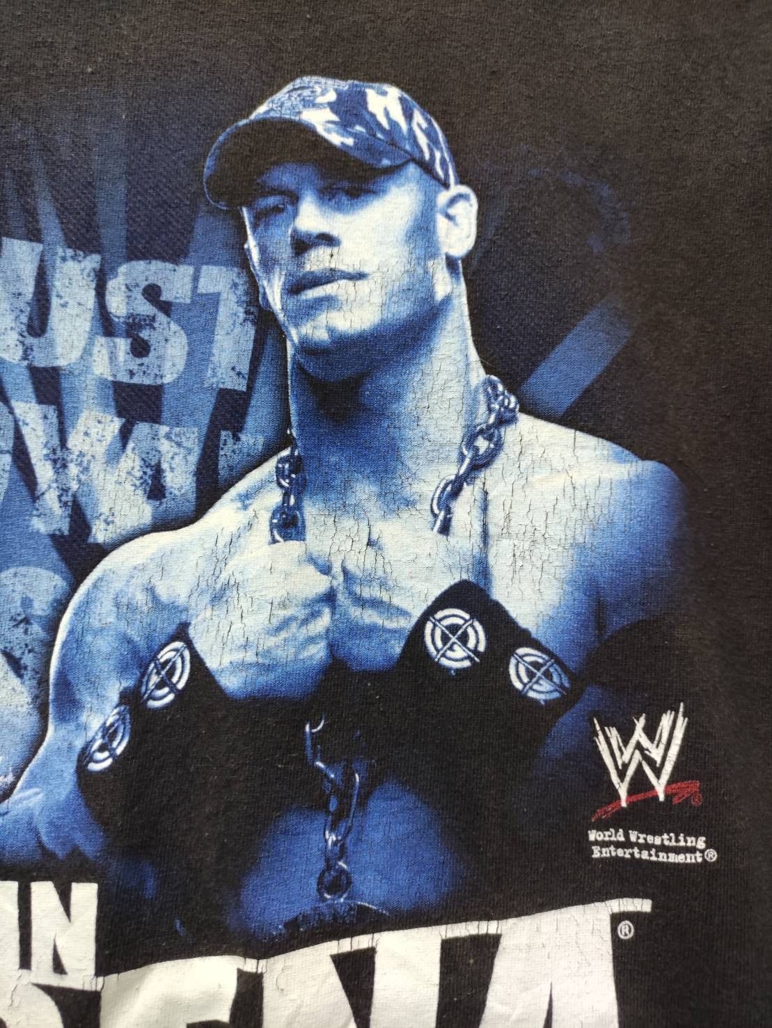 WWE Vtg 00's WWE John Cena Character Promo T-Shirt Size US XL / EU 56 / 4 - 3 Thumbnail