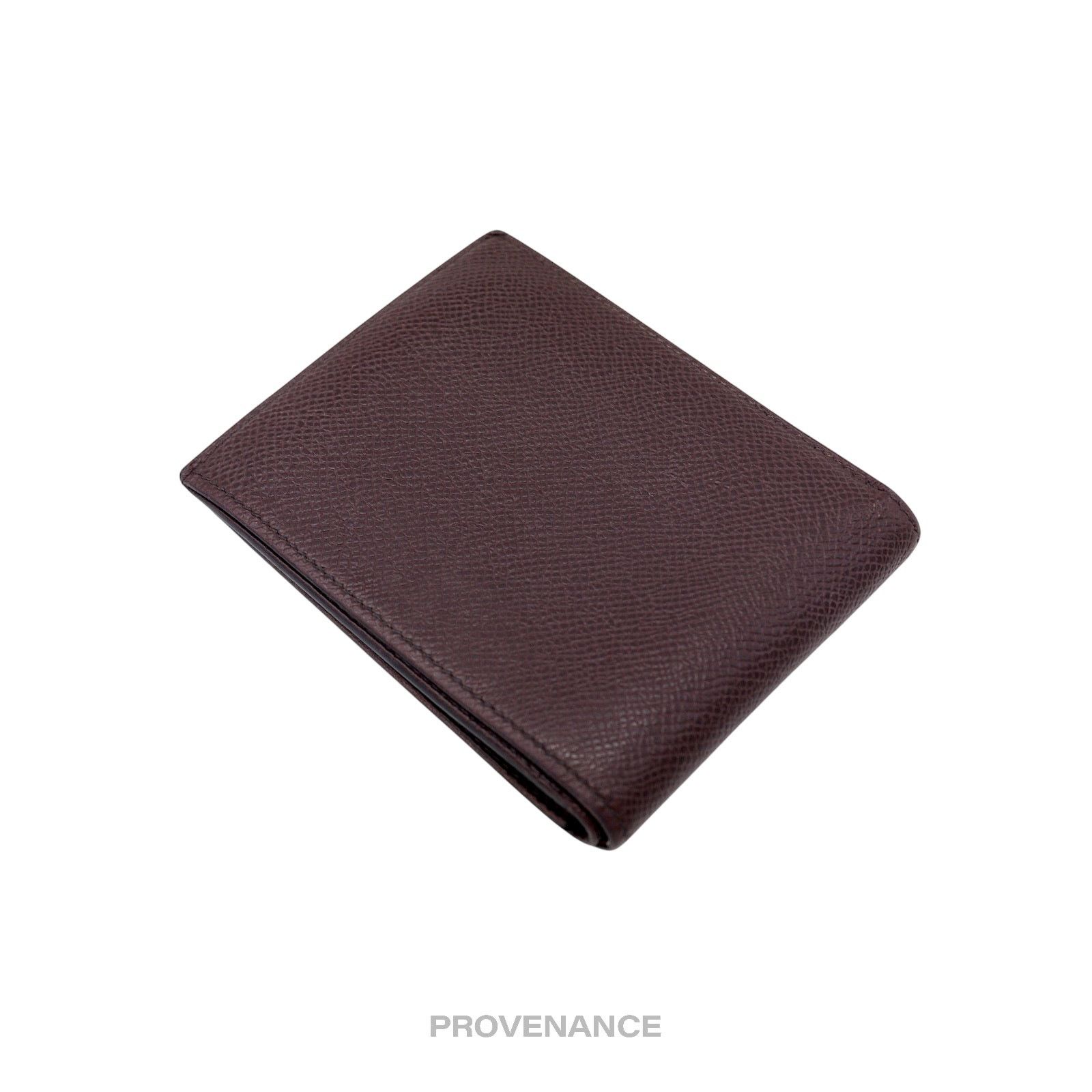 Hermes 🔴 Hermes Citizen Twill Compact Wallet - Bordeaux Epsom Size ONE SIZE - 5 Thumbnail