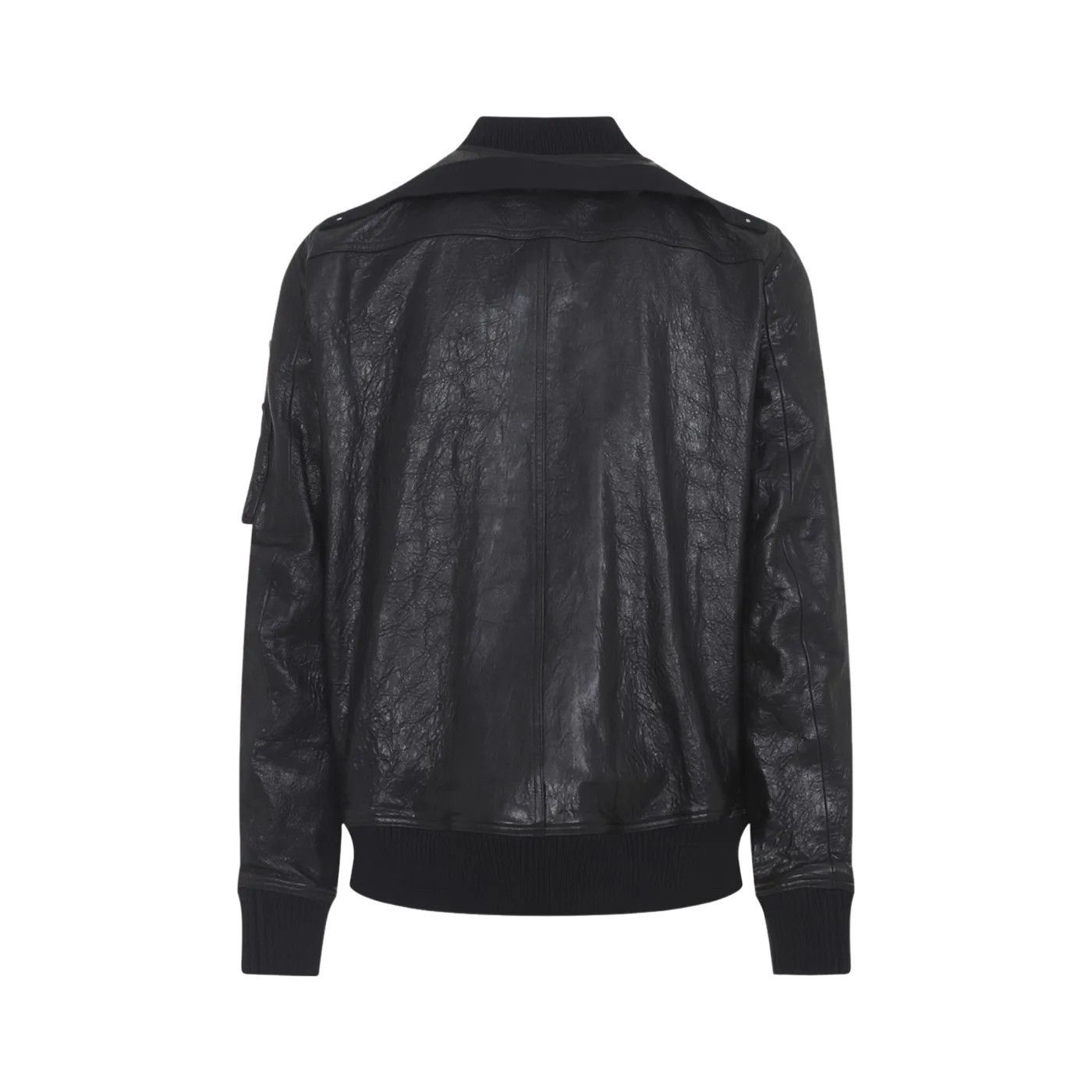 Rick Owens RICK OWENS Temple Black Classic Flight Jacket New & Authenti Size US M / EU 48-50 / 2 - 2 Thumbnail