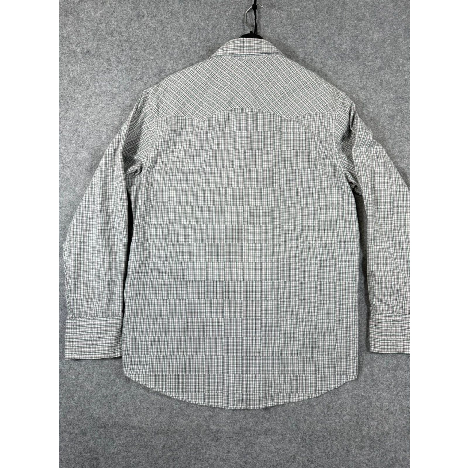 Wrangler Wrangler Wrancher Western Shirt Mens L Green Gray Plaid Pearl Snap Front Cowboy Size US L / EU 52-54 / 3 - 7 Thumbnail