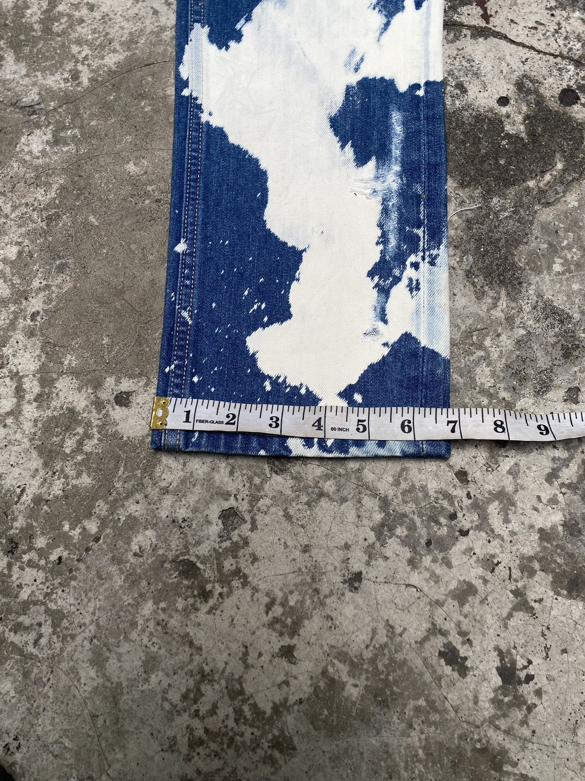 Japanese Brand PROPA9ANDA Josh Rox Tie Dye Ripped Japanese Denim Size US 33 - 12 Thumbnail