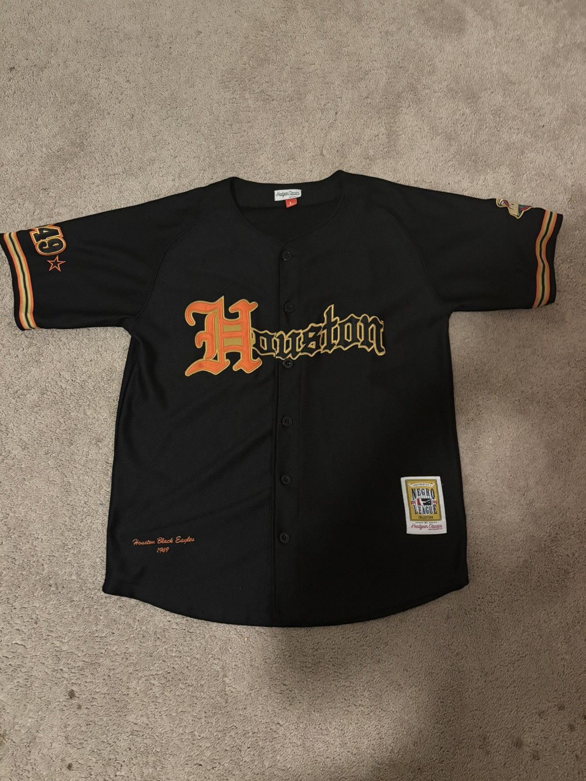 Vintage Vintage Houston Neg** League Jersey Size US L / EU 52-54 / 3 - 1 Thumbnail