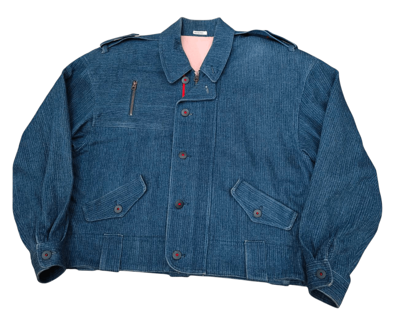 Japanese Brand Japanese Redaumic Denim Bomber Size XL / US 12-14 / IT 48-50 - 2 Thumbnail