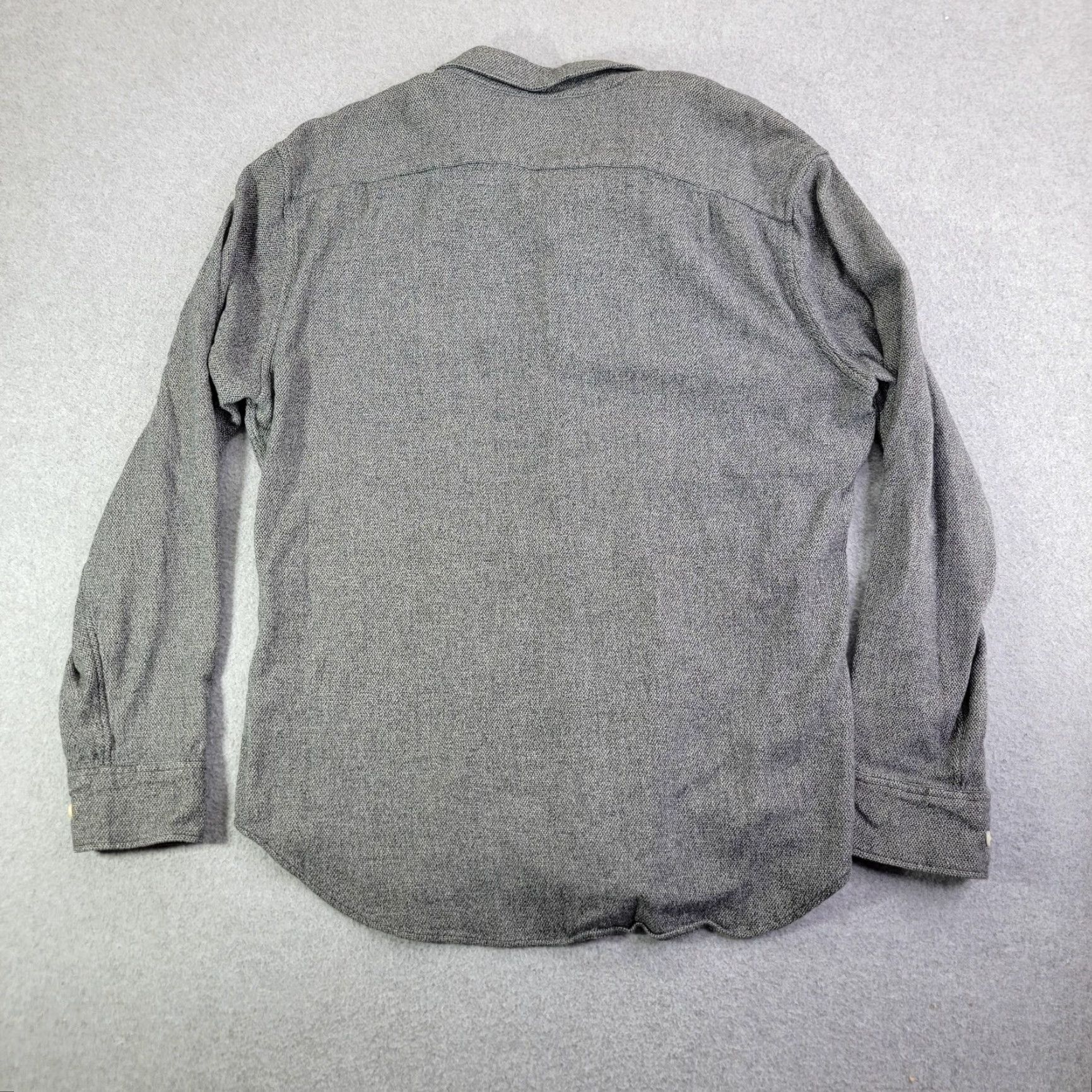 Bonobos Bonobos Shirt Mens XL Gray Knit Long Sleeve Button Front Slim Fit Stretch Size US XL / EU 56 / 4 - 5 Thumbnail
