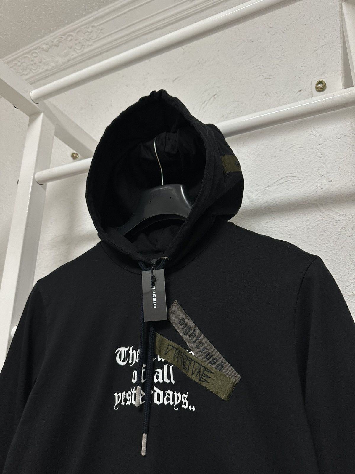 Diesel Diesel Avant-Garde Black Hoodie Size S Size US S / EU 44-46 / 1 - 2 Thumbnail