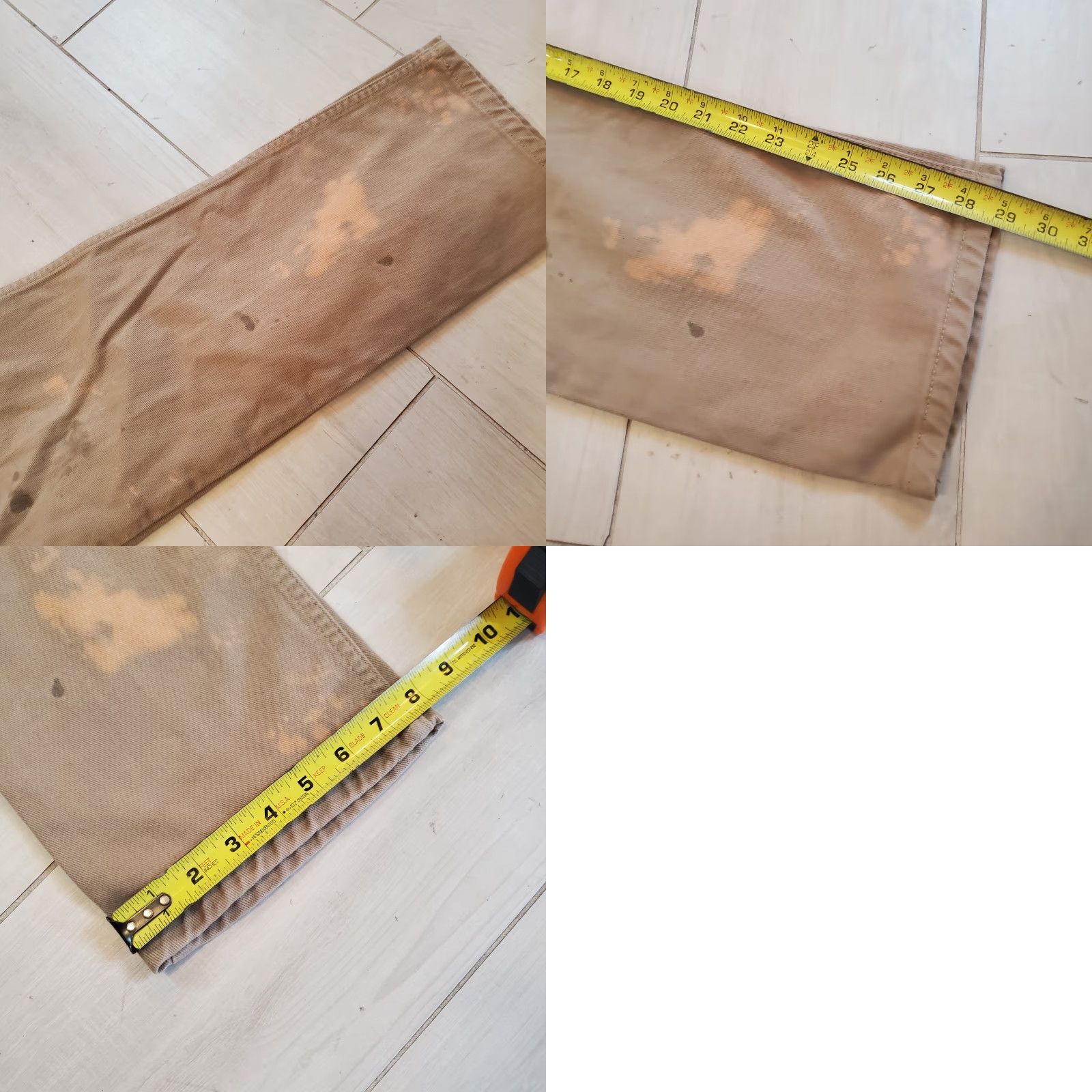 Calvin Klein VINTAGE Calvin Klein Jeans Men Denim Khakis 30x30 Regular Beige 100% Cotton Easy Fit Stained Size US 30 / EU 46 - 9 Thumbnail