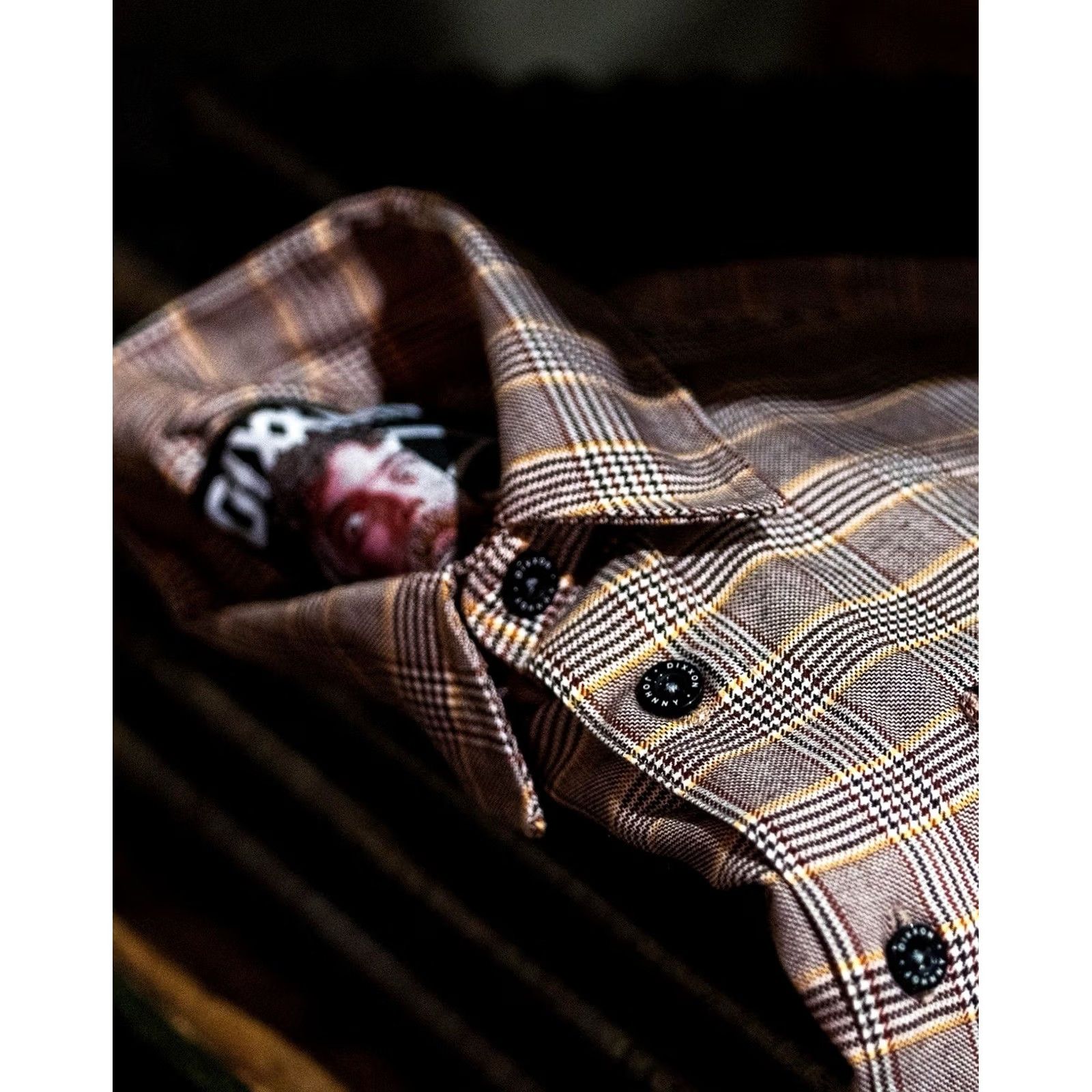 Vintage Dixxon Flannel Co. “Johnny Noveske Flannel” Shirt Men's Medium Plaid Button-Up Long Sleeve Light Gray, Orange & Black Buttons Up Mens Shirt Size US M / EU 48-50 / 2 - 5 Thumbnail