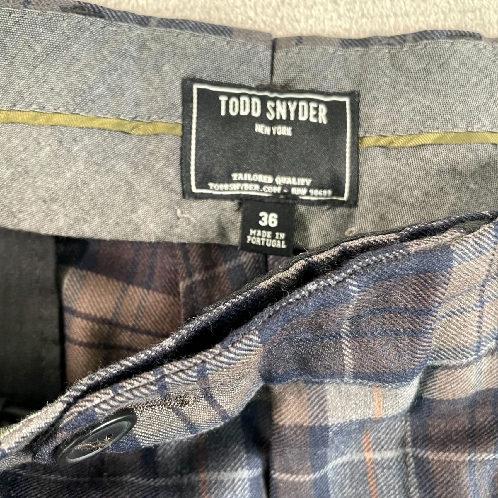 Todd Snyder Todd Snyder Trousers Men 36x29 Multi Plaid 100% Wool Pleated Cuffed NWOT 98 Size US 36 / EU 52 - 2 Thumbnail