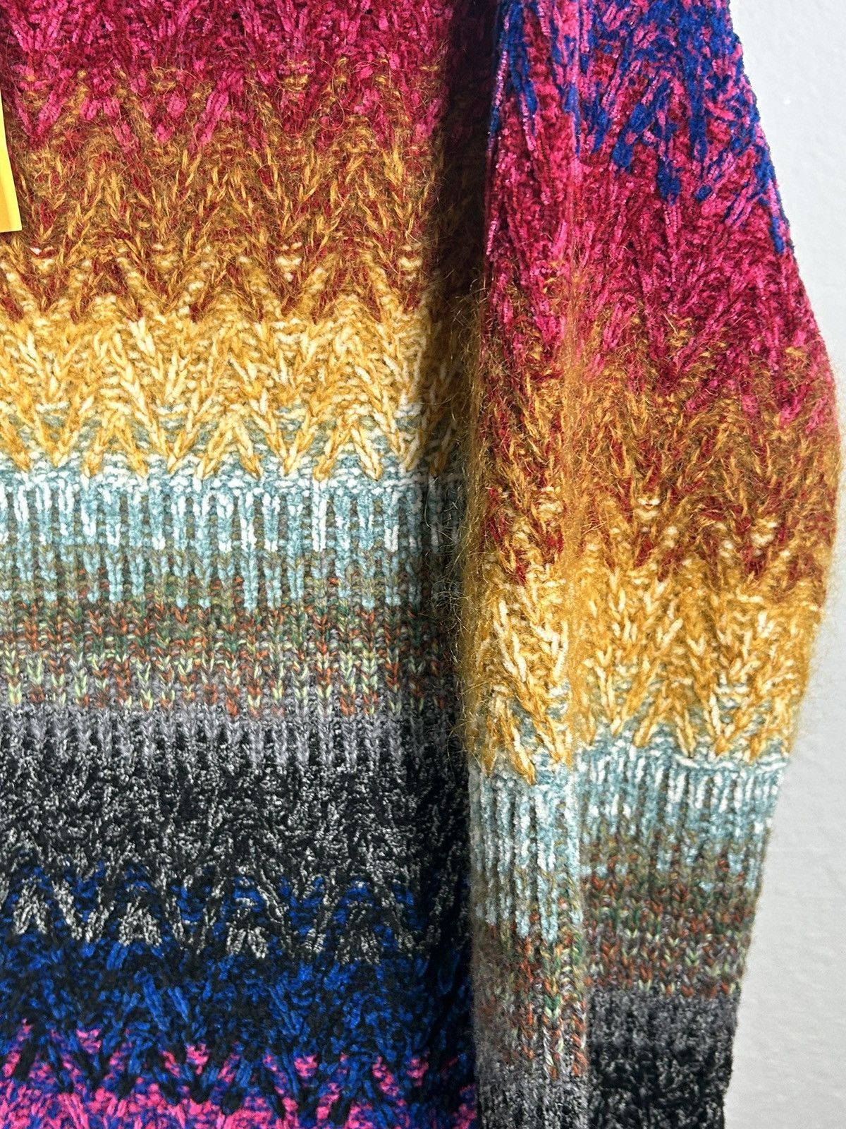 FW22 Rainbow Multi Fuzzy Knit