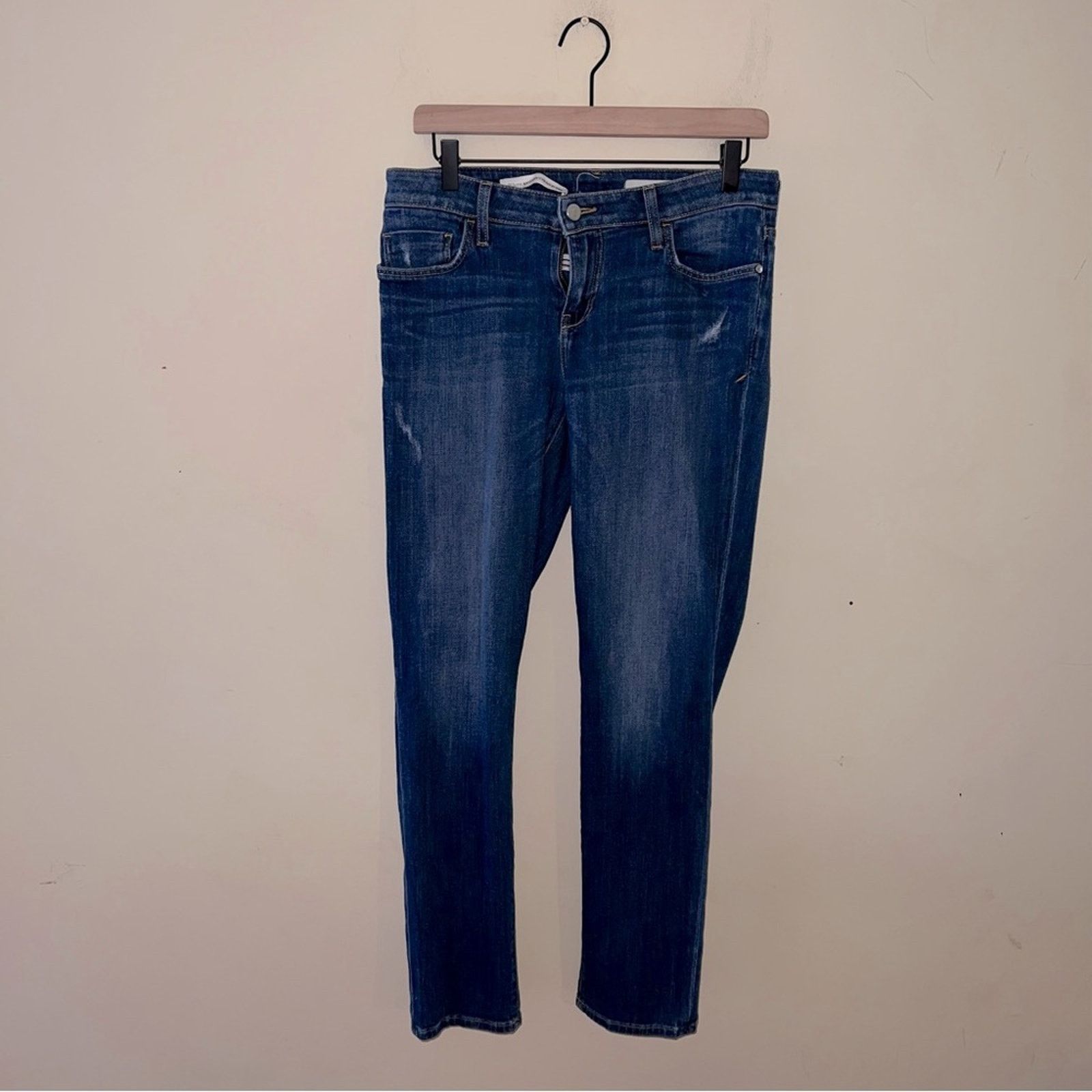 Anthropologie PILCRO AND THE LETTERPRESS hyphen straight leg jeans 26 Size 31" - 1 Thumbnail
