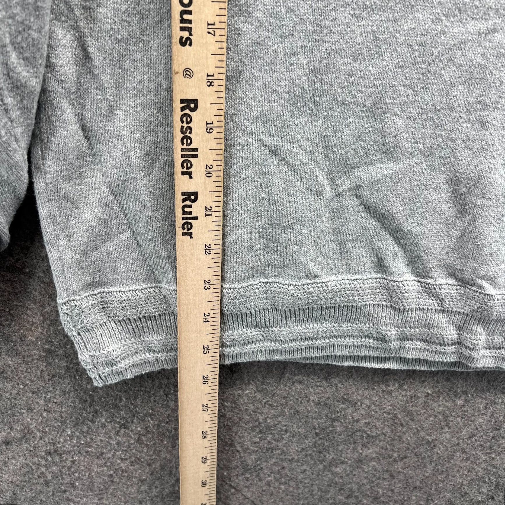 J.Crew VINTAGE J.CREW Sweater Mens Medium Gray Quarter Zip Organic Fleece Pullover Chunky Knit Mock Neck Long Sleeve Size US M / EU 48-50 / 2 - 4 Thumbnail