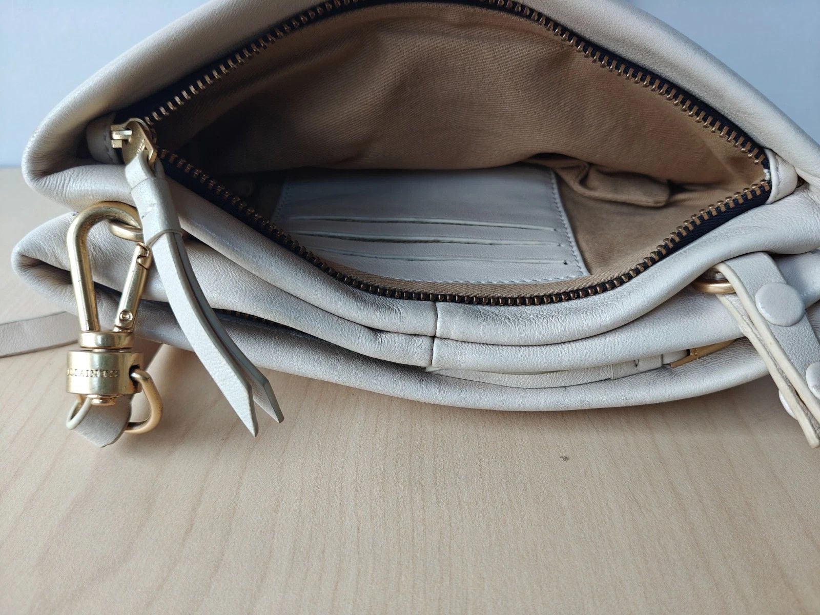 Allsaints ALLSAINTS Mila Double Pouch Leather Crossbody Bag FTP - 8207 Size ONE SIZE - 10 Thumbnail