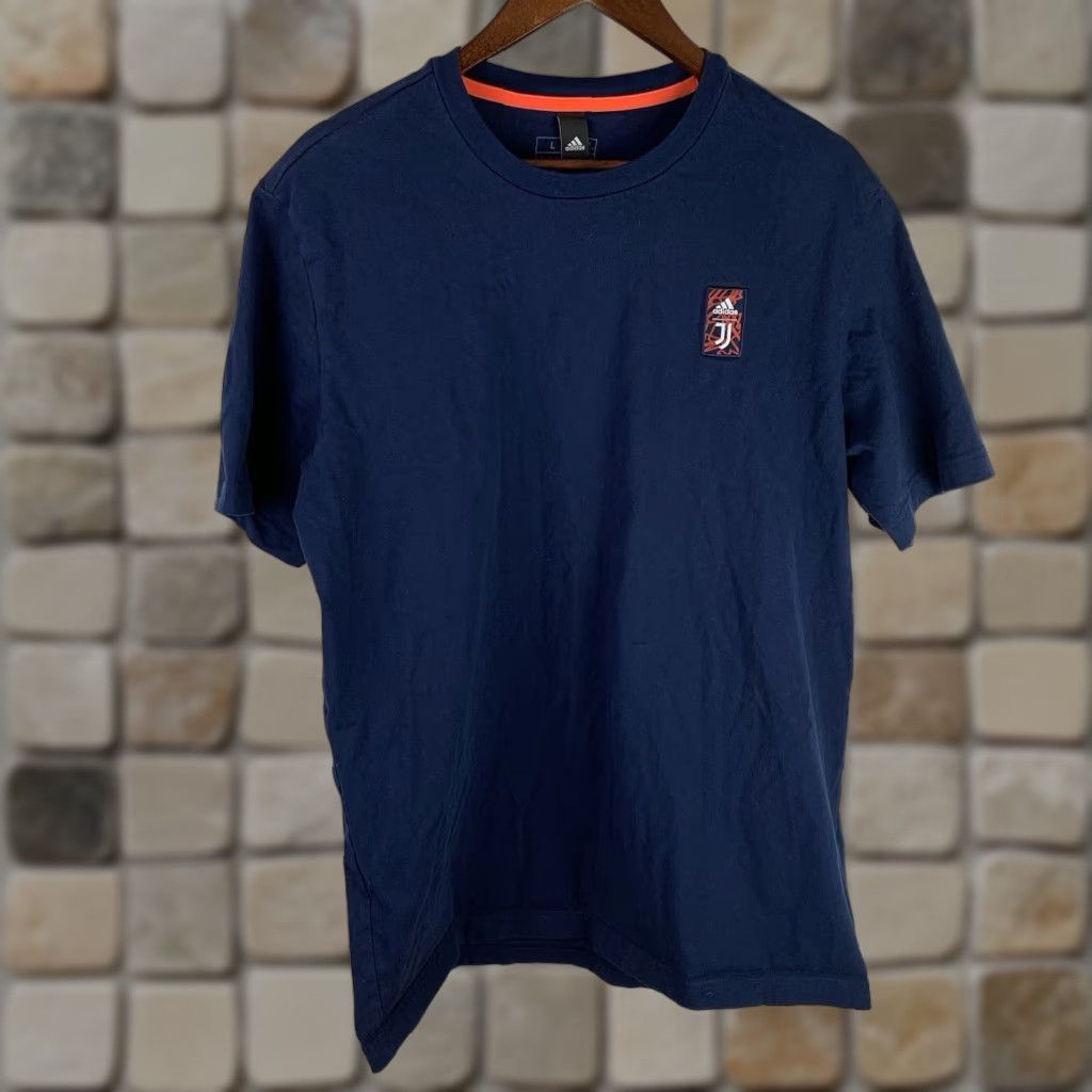 Adidas Adidas Juve Cs T-Shirt Licensed Night Indigo Large Short Sleeve Back Graphic Mens Size US L / EU 52-54 / 3 - 1 Thumbnail