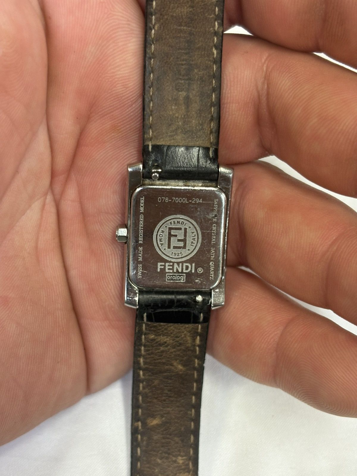 Fendi Fendi 078-7000L-294 Silver Tone white MOP Diamond Dial Women Size ONE SIZE - 5 Thumbnail