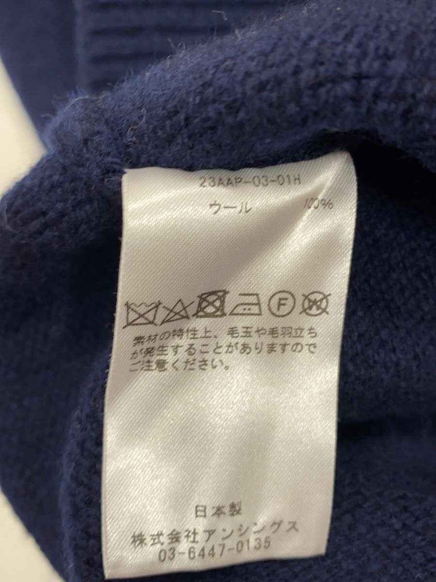 A.PRESSE Blue Wool Turtleneck Sweater Size US L / EU 52-54 / 3 - 4 Thumbnail