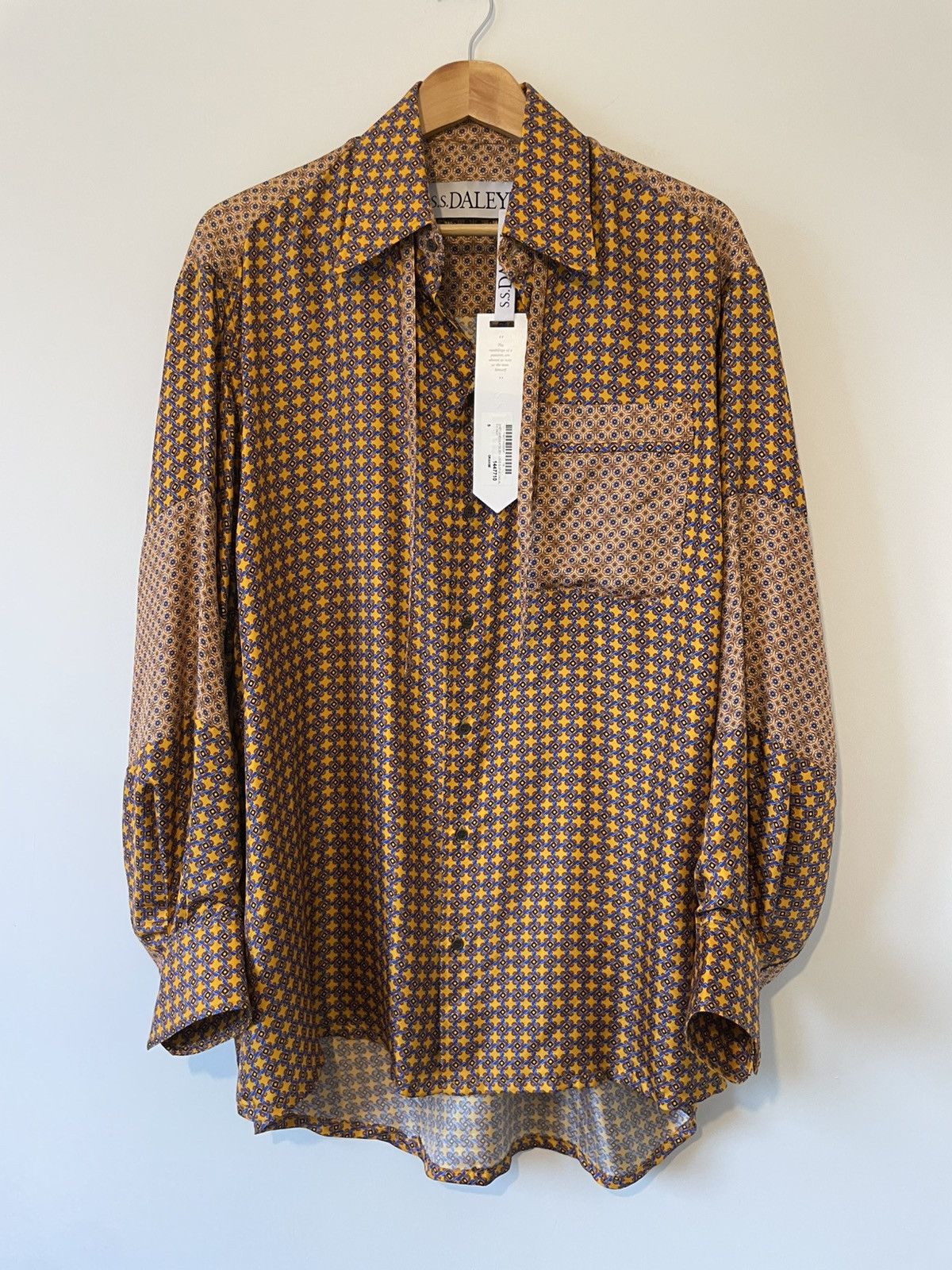 S.S.Daley AW21 Geometric print silk pyjama shirt Size US S / EU 44-46 / 1 - 1 Thumbnail