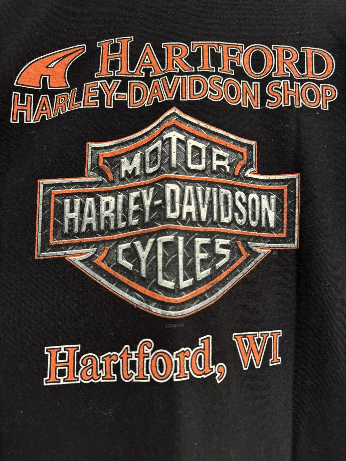 Harley Davidson Vintage Harley Davidson 2008 Fire Skull T-shirt Rare Tee Size US M / EU 48-50 / 2 - 9 Thumbnail