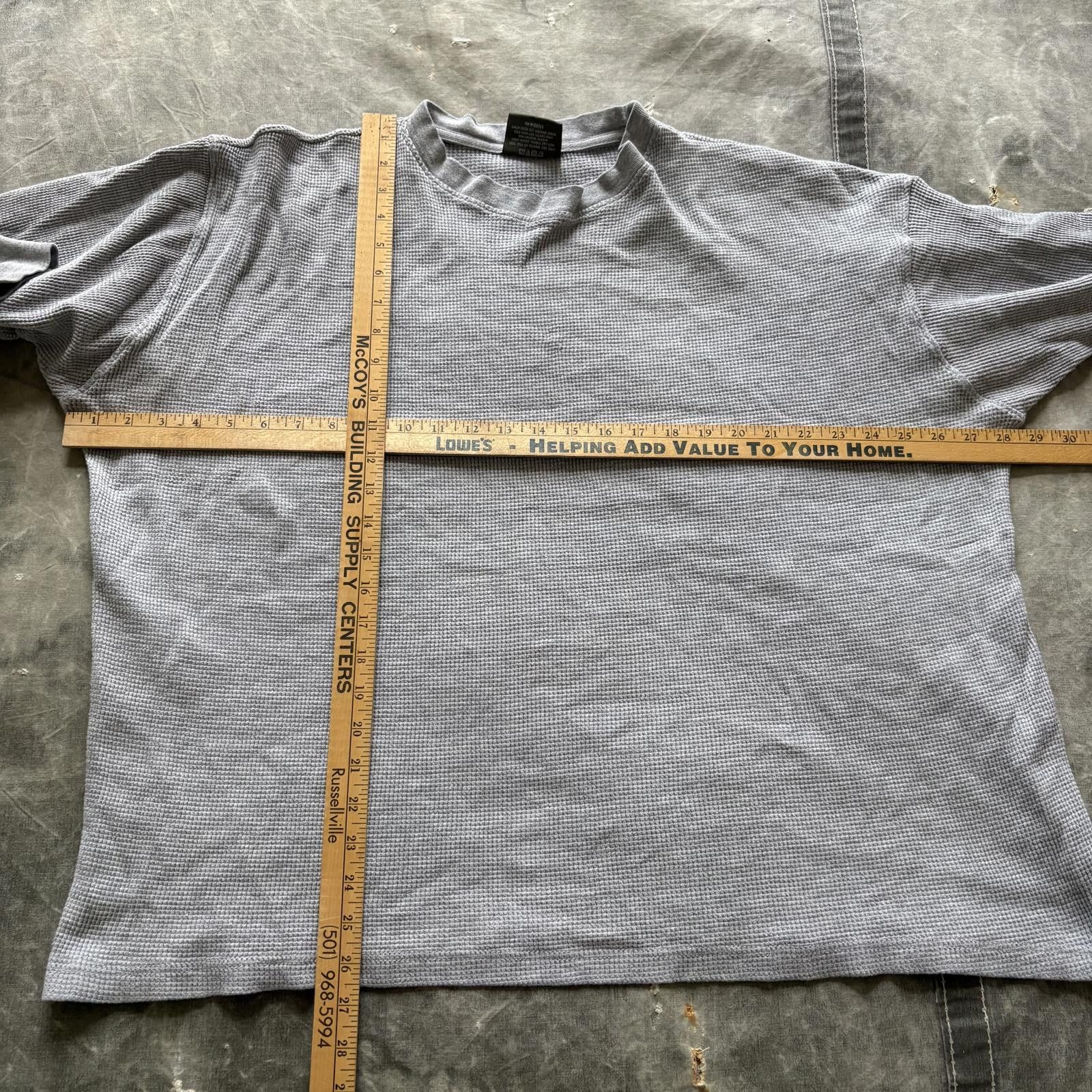 Vintage Vintage Y2K Tool Jeans Gray Grunge Thermal Waffle Knit Shirt Size US XL / EU 56 / 4 - 3 Thumbnail