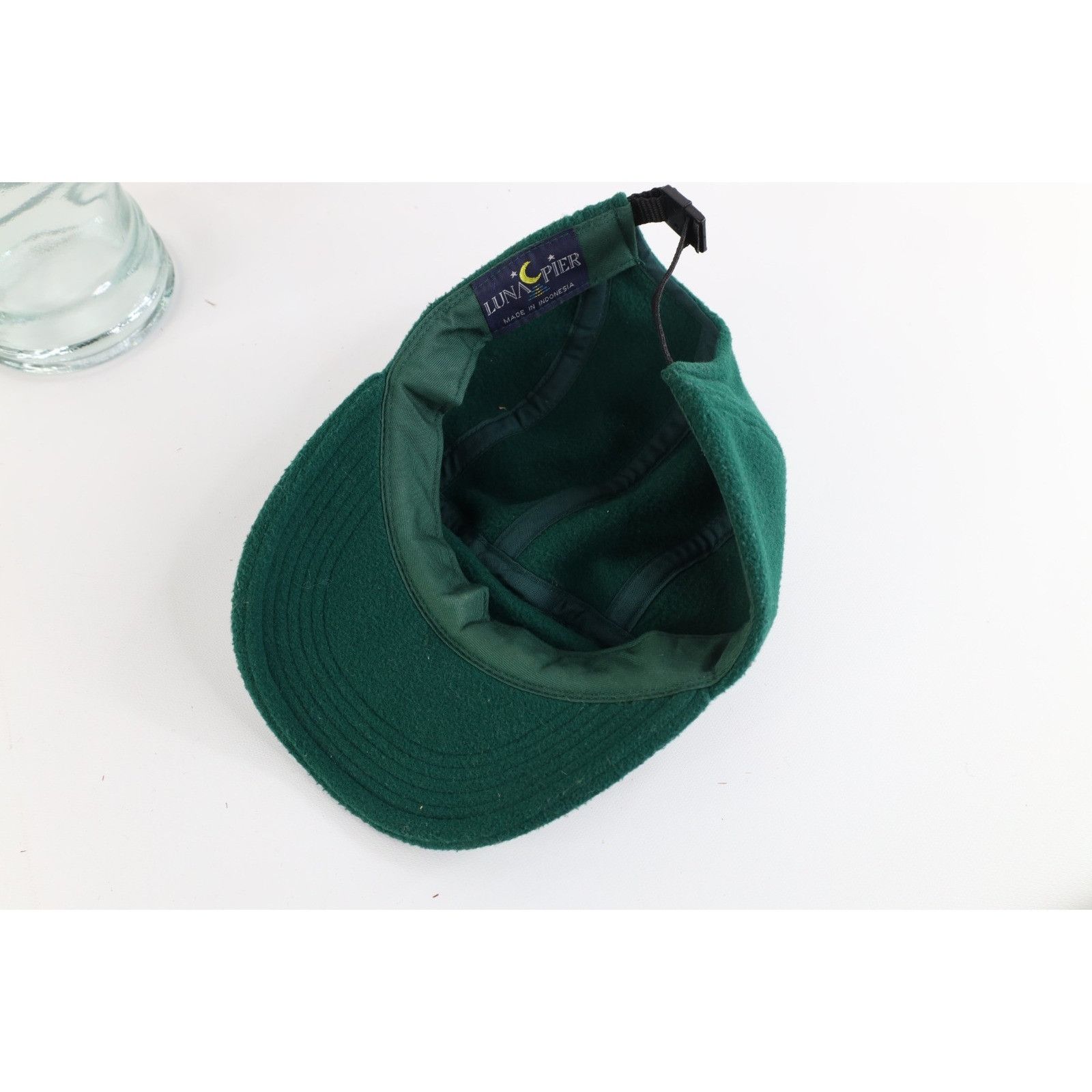 Vintage Vintage 90s Streetwear Blank Fleece 5 Panel Buckle Hat Size ONE SIZE - 6 Thumbnail