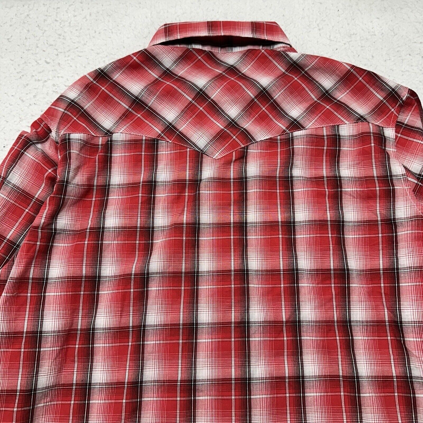 Wrangler Wrangler Large Pearl Snap Button Down Shirt Plaid Western Size US L / EU 52-54 / 3 - 10 Thumbnail