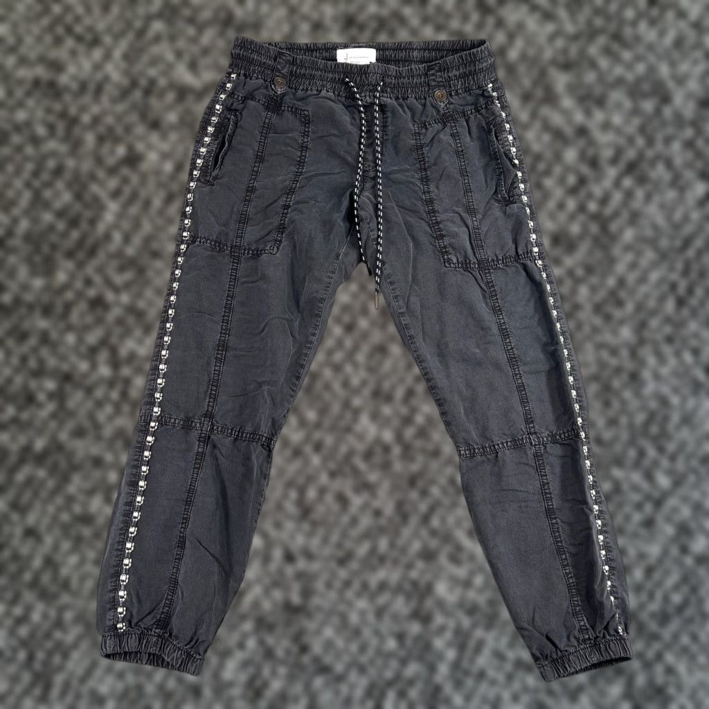 Anthropologie Anthropologie Womens Jogger Pants Solid Gray Elastic Waist S Inseam 26 in Regular Rise Mid Front Flat Front Casual Travel Womens Size 28" / US 6 / IT 42 - 1 Thumbnail
