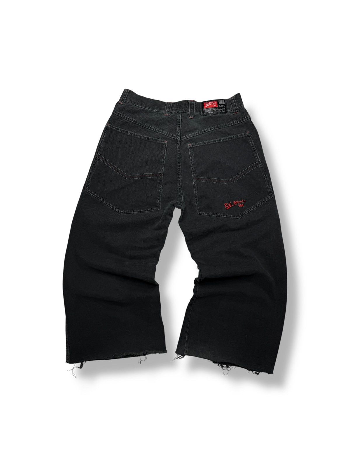 Vintage Vintage Y2K Black KIK Wear Baggy Jeans Size US 33 - 1 Thumbnail