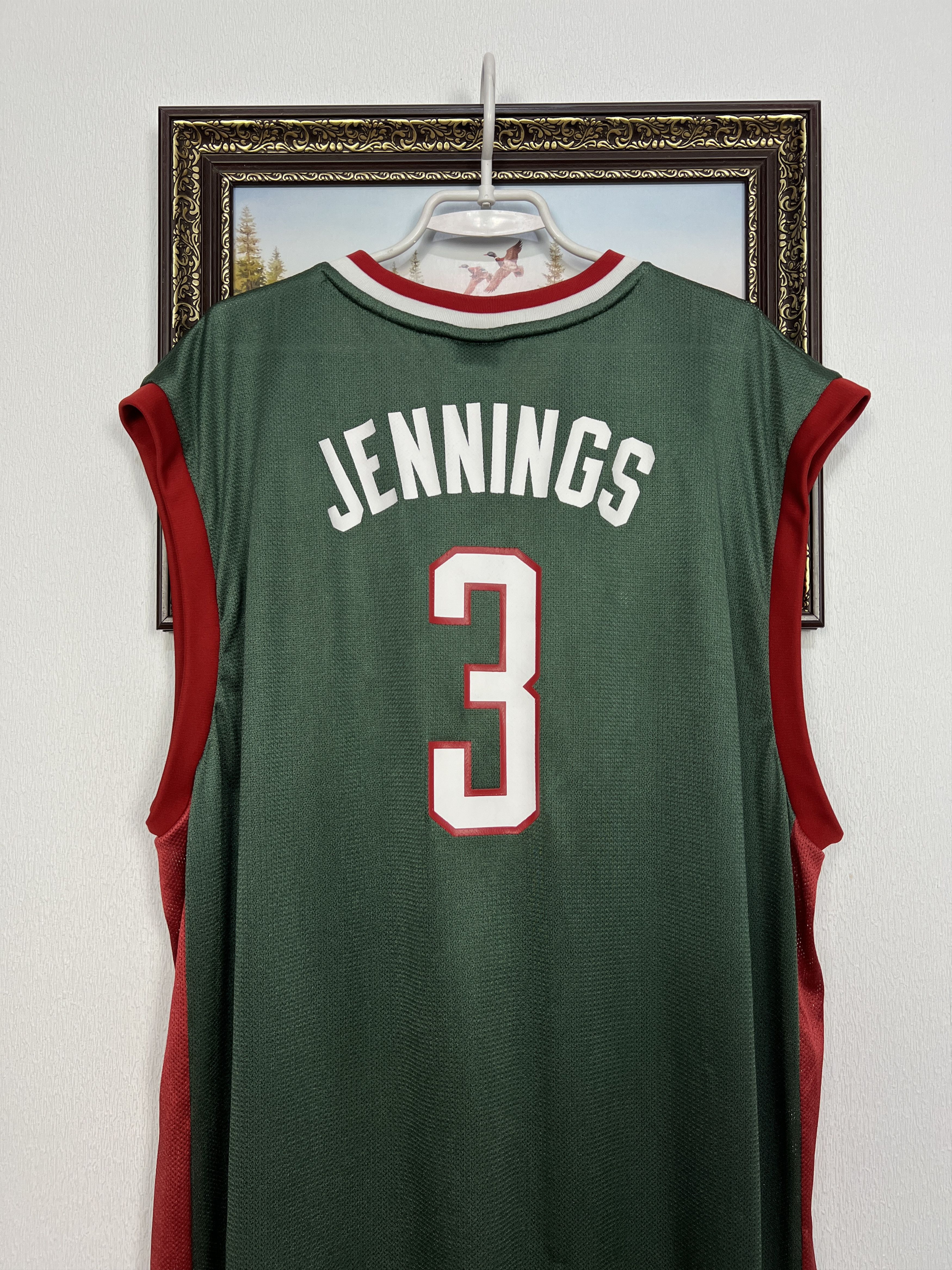 Adidas Vintage NBA Milwaukee Bucks Brandon Jennings Jersey NBA Size US XXL / EU 58 / 5 - 9 Thumbnail