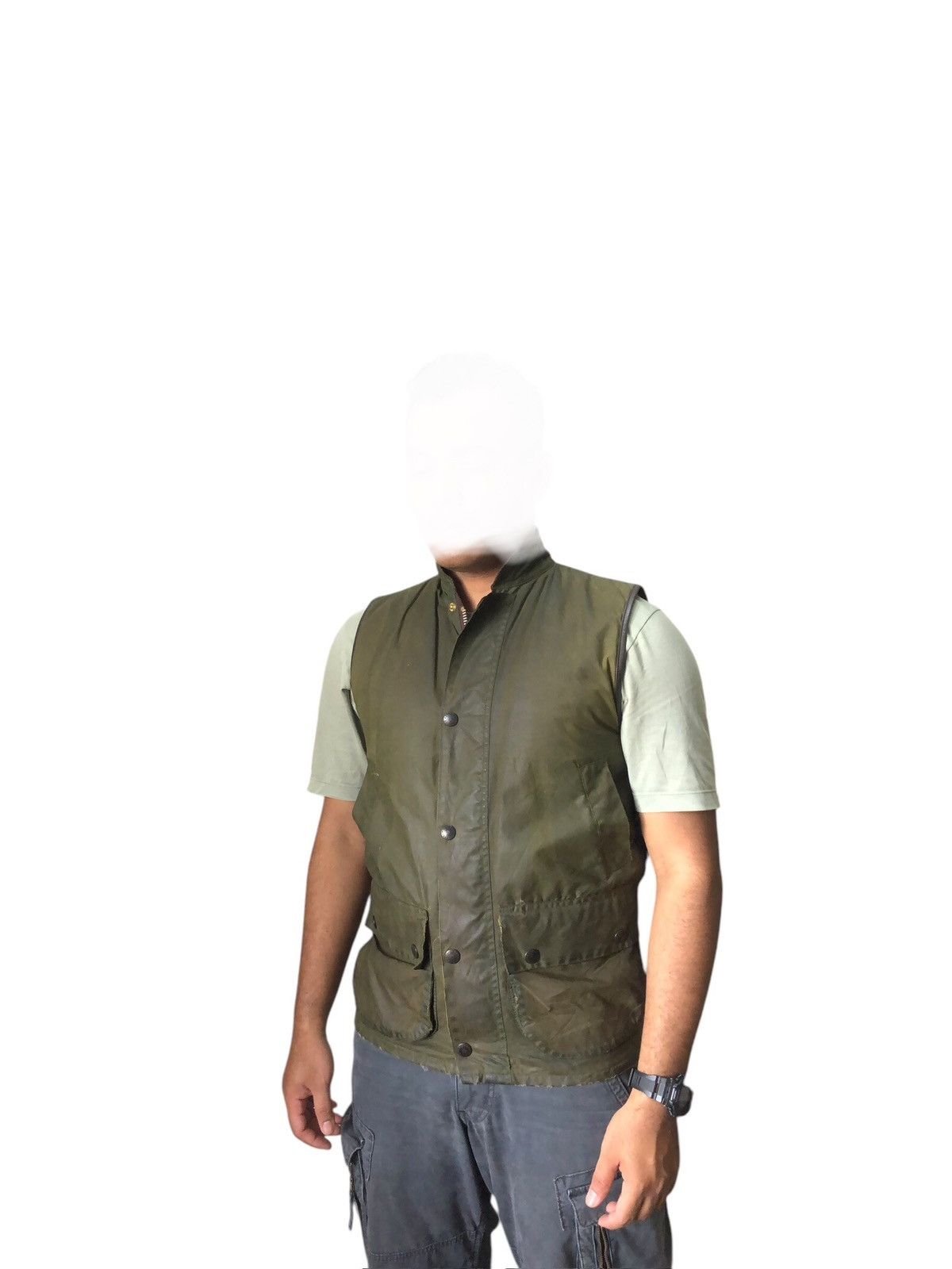 Barbour Nice❗️Vintage Barbour Distressed Wax Vest Jacket Size US S / EU 44-46 / 1 - 5 Thumbnail