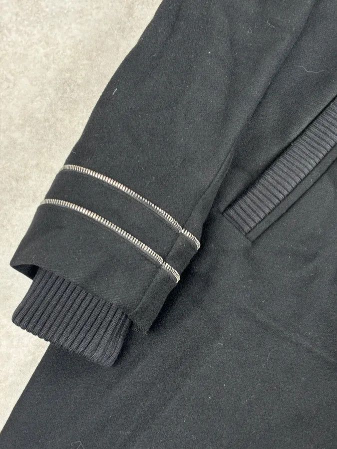 Alexander McQueen Alexander McQueen Black Long Wool Multi Zips Jacket Size US L / EU 52-54 / 3 - 9 Thumbnail